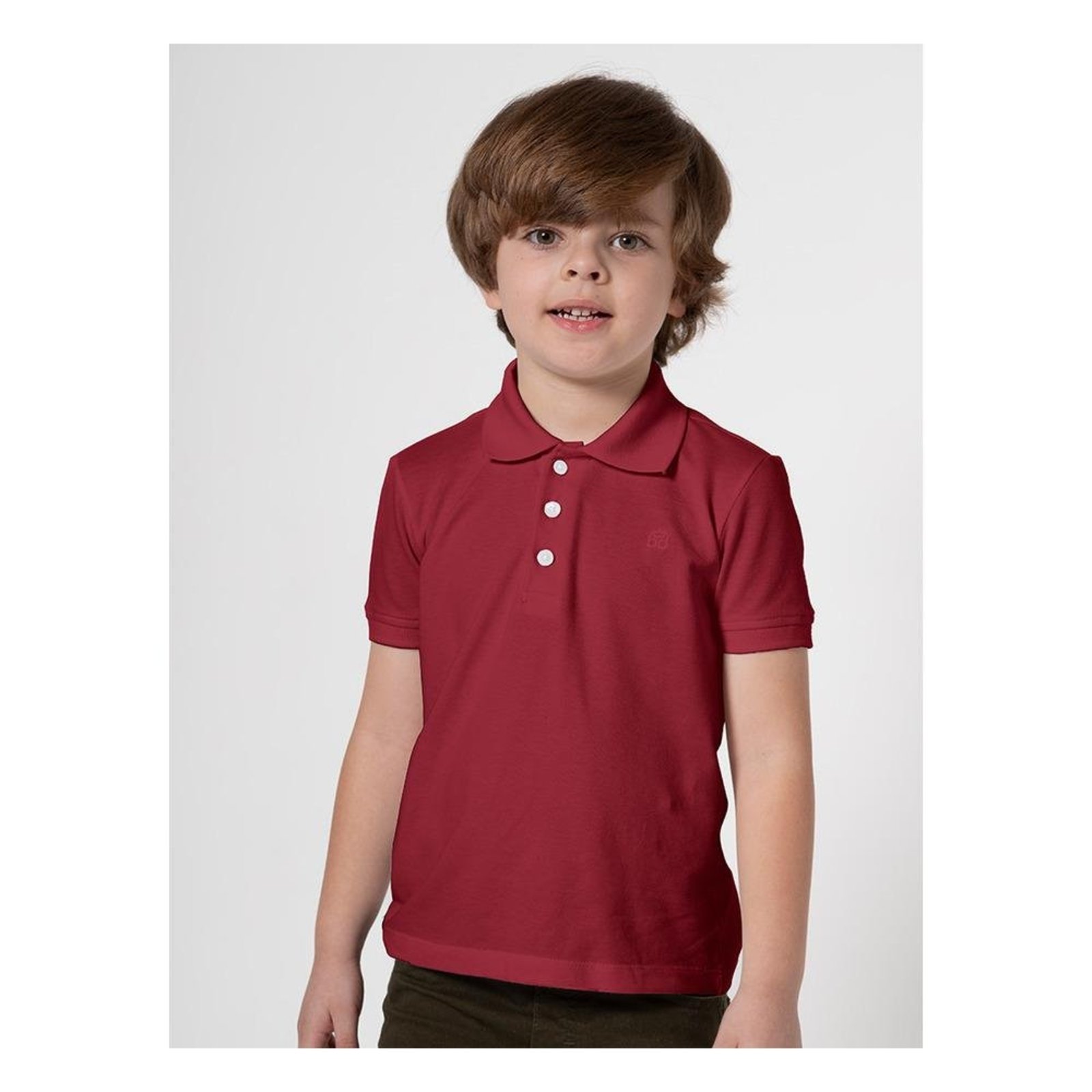 Infantil - Camisa Polo Piquet de Algodão Banana Danger 10 Vermelho