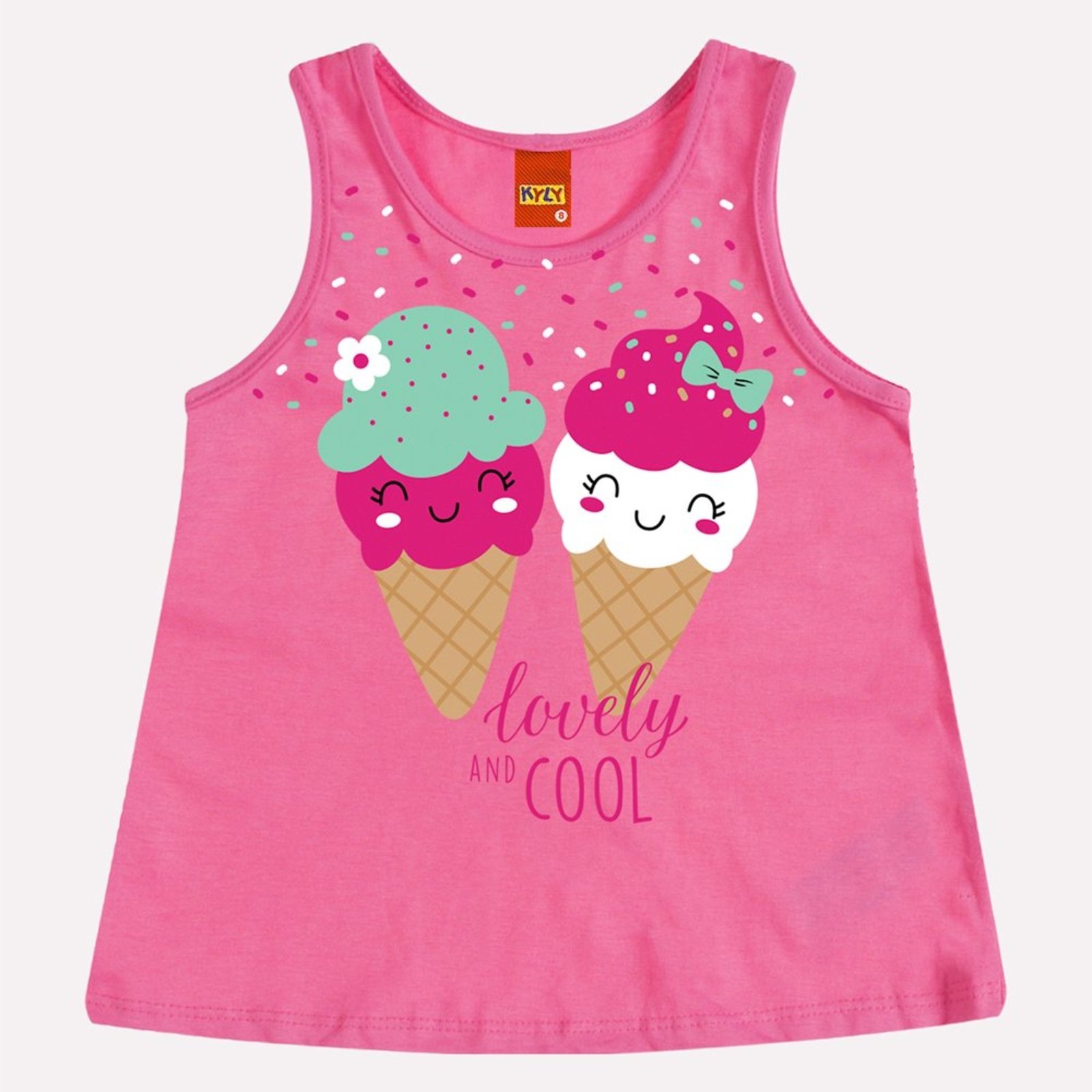 Infantil - Regata Menina Sorvetes Kyly