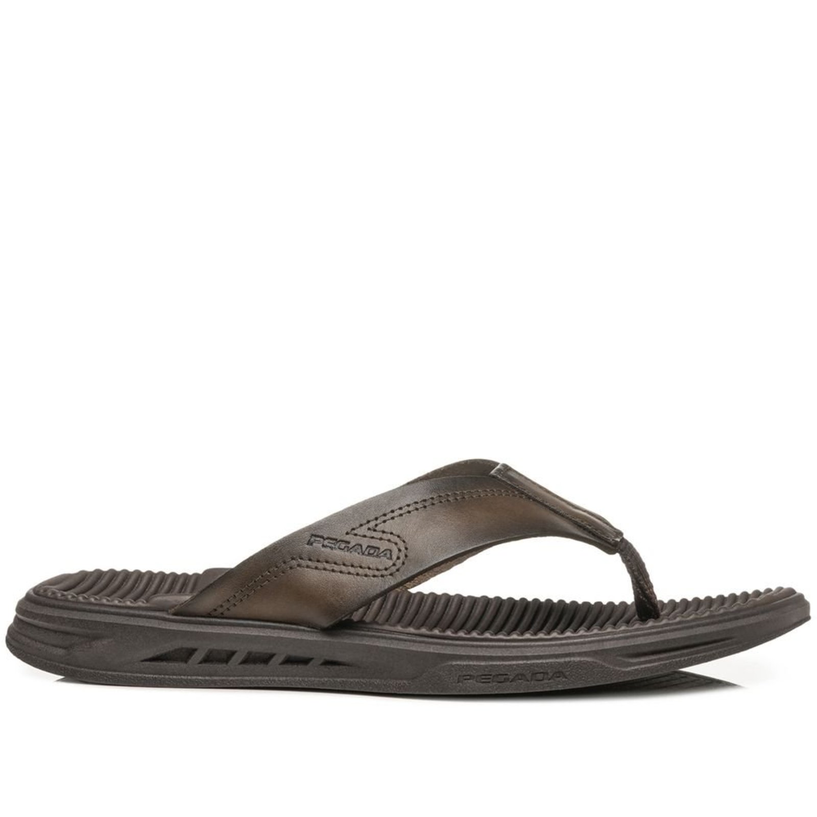 Chinelo Pegada Masculino em Couro Cravo 134602-02 CHINELO Pegada Masculino em Couro Cravo 134602-02 39