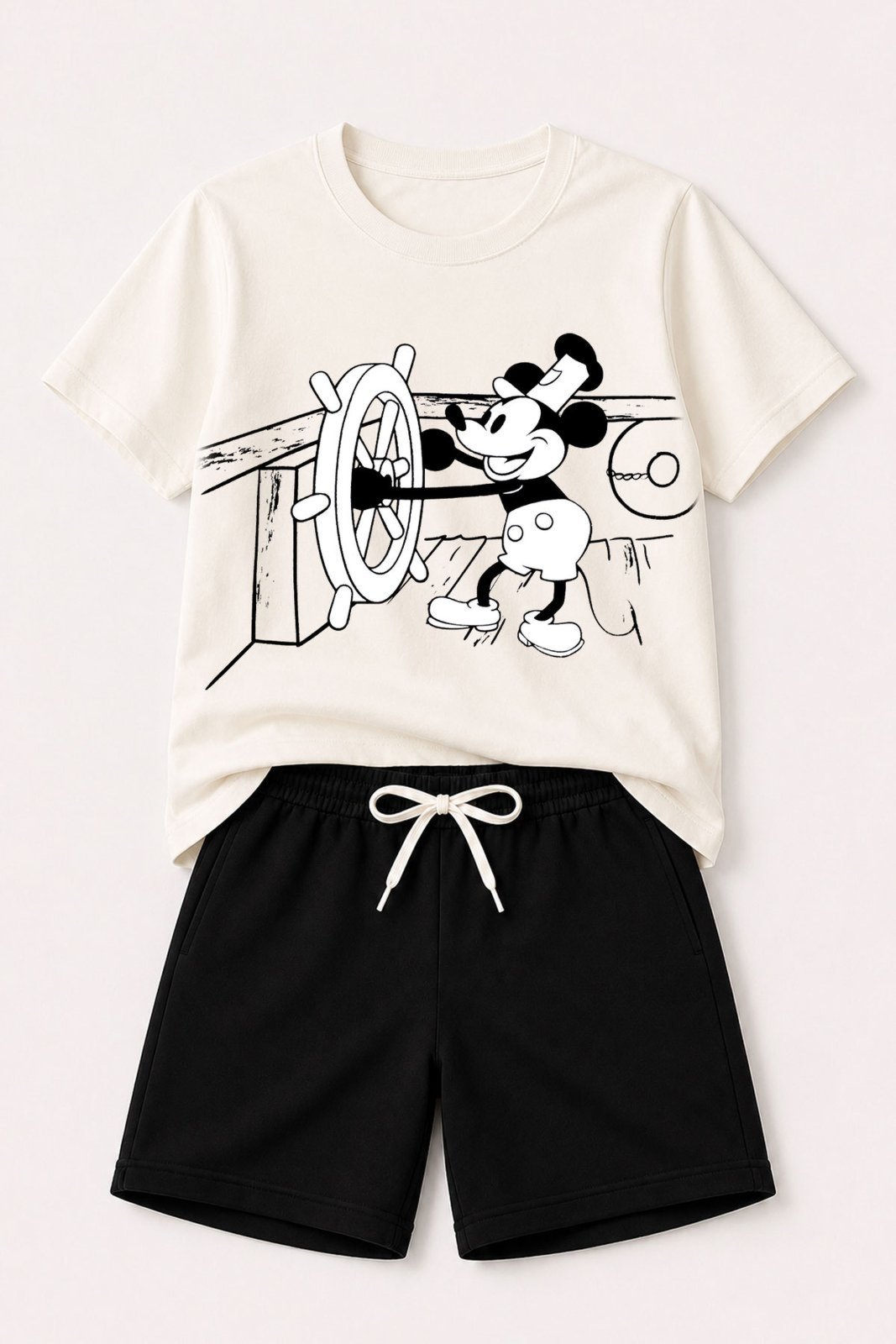 Infantil - Conjunto Masculina Marinheiro Off White - Babei no Look