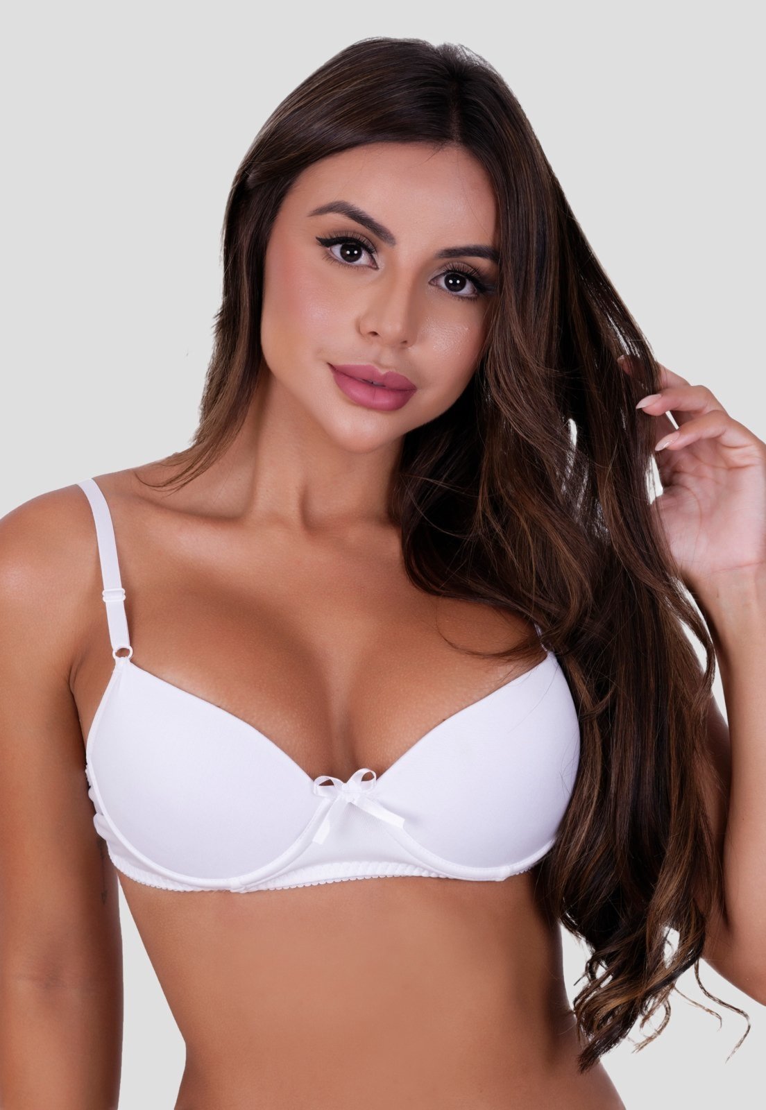 Sutiã Básico MdMix com Bojo Microfibra Branco