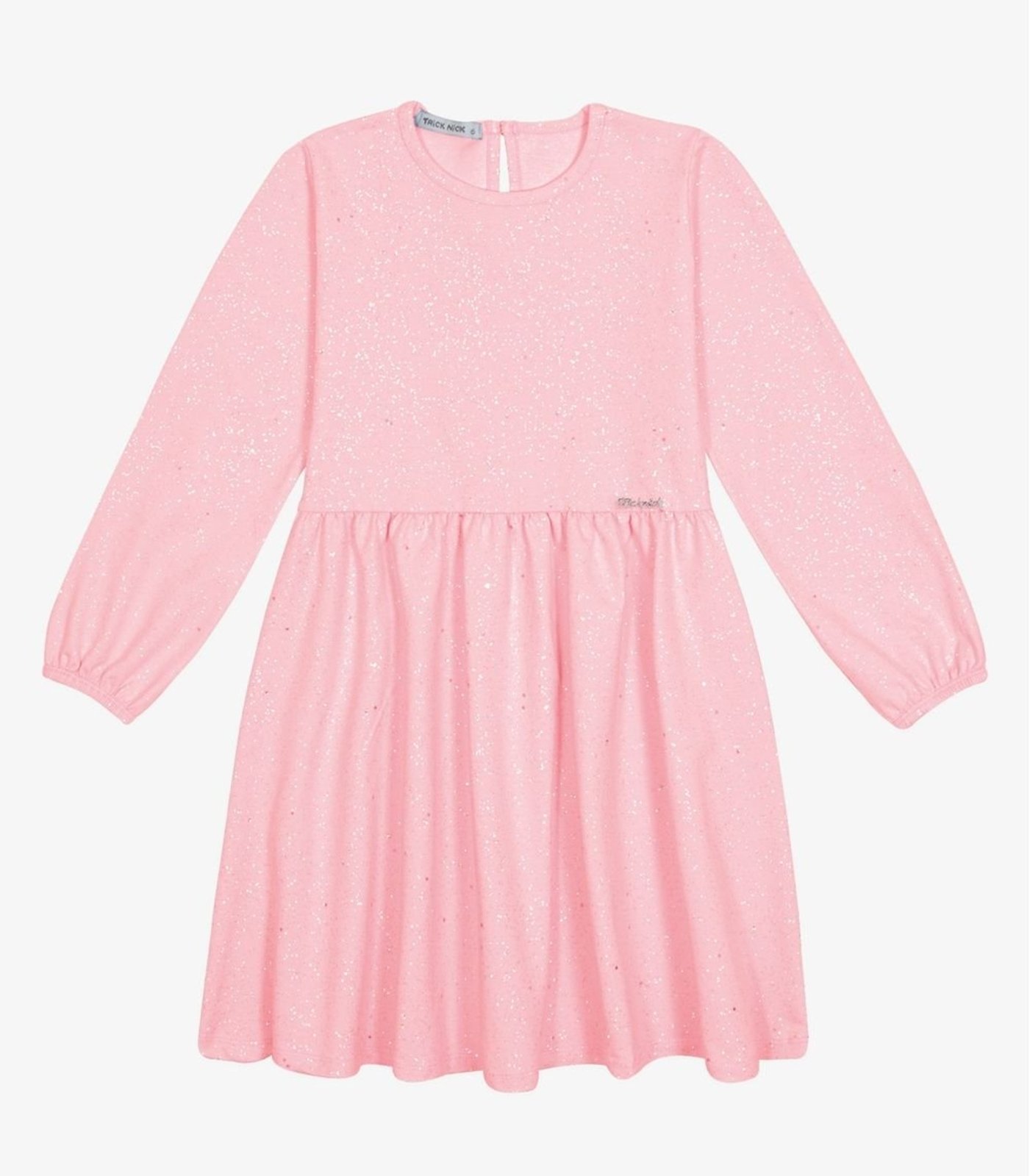 Infantil - Vestido Manga Longa Menina Trick Nick Rosa