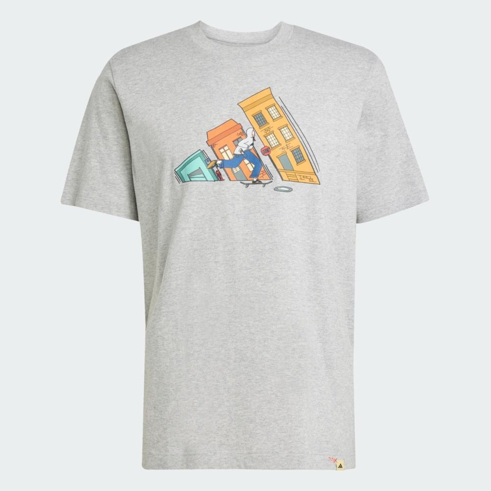 Vista 3 Camiseta estampada Doodle Hunt Skate adidas Sportswear cinza Adidas cinza