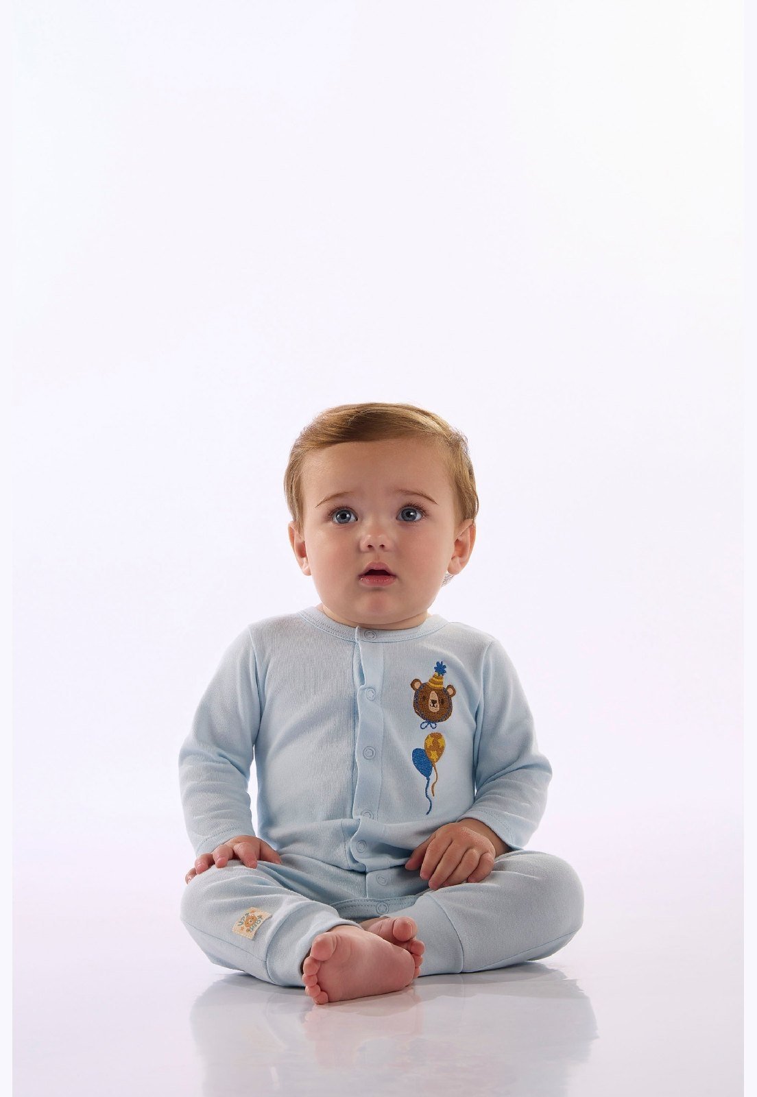 Infantil - Macacão Longo Para Unissex Up Baby Branco