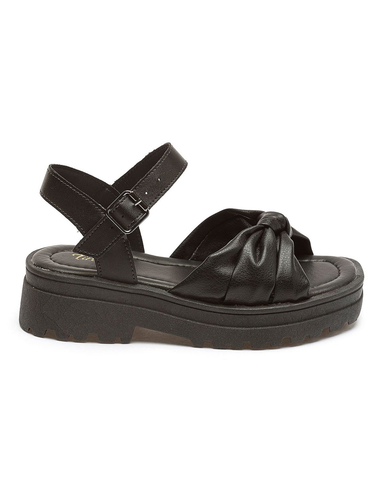 Infantil - Sandália Menina Feminina Tininha Festa Casual Confort Preto