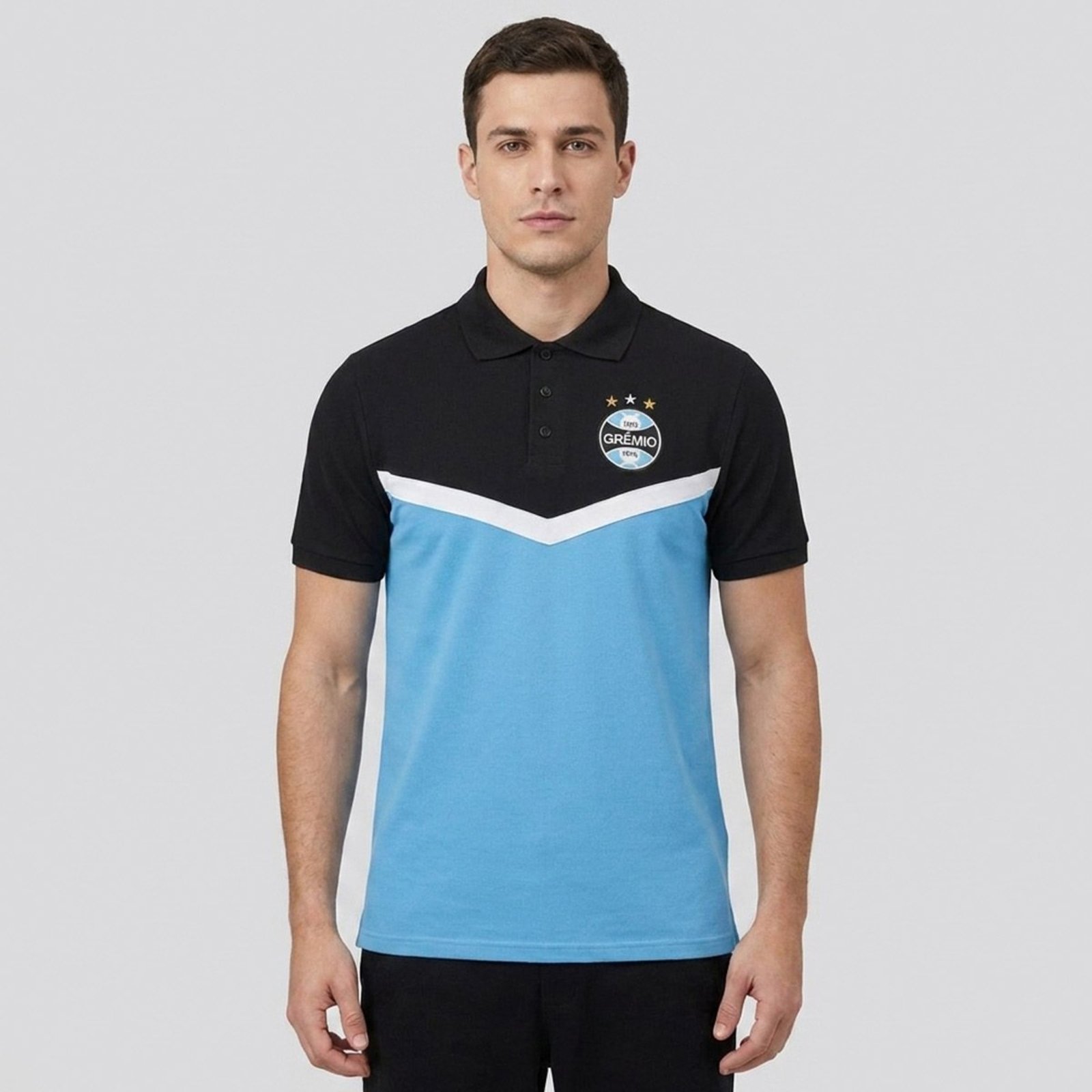 Polo Grêmio Piquet Tricolor