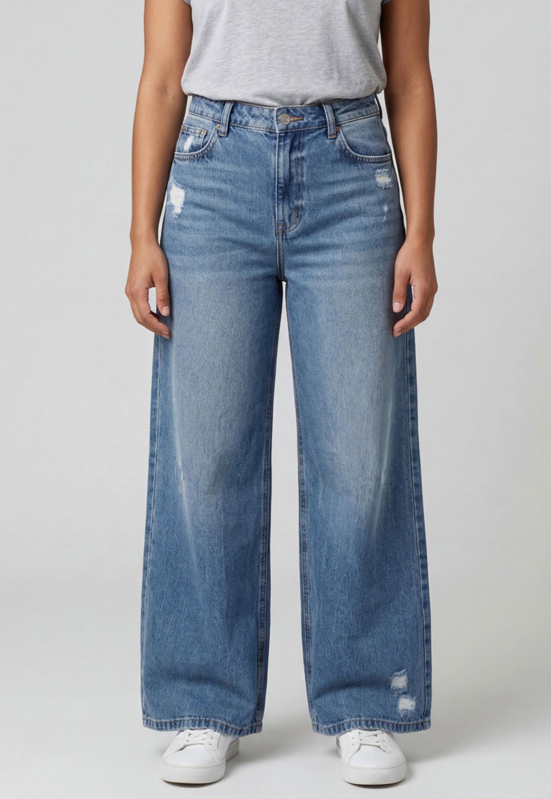 Calça Jeans Feminina Colcci Jeans Wide Leg Azul