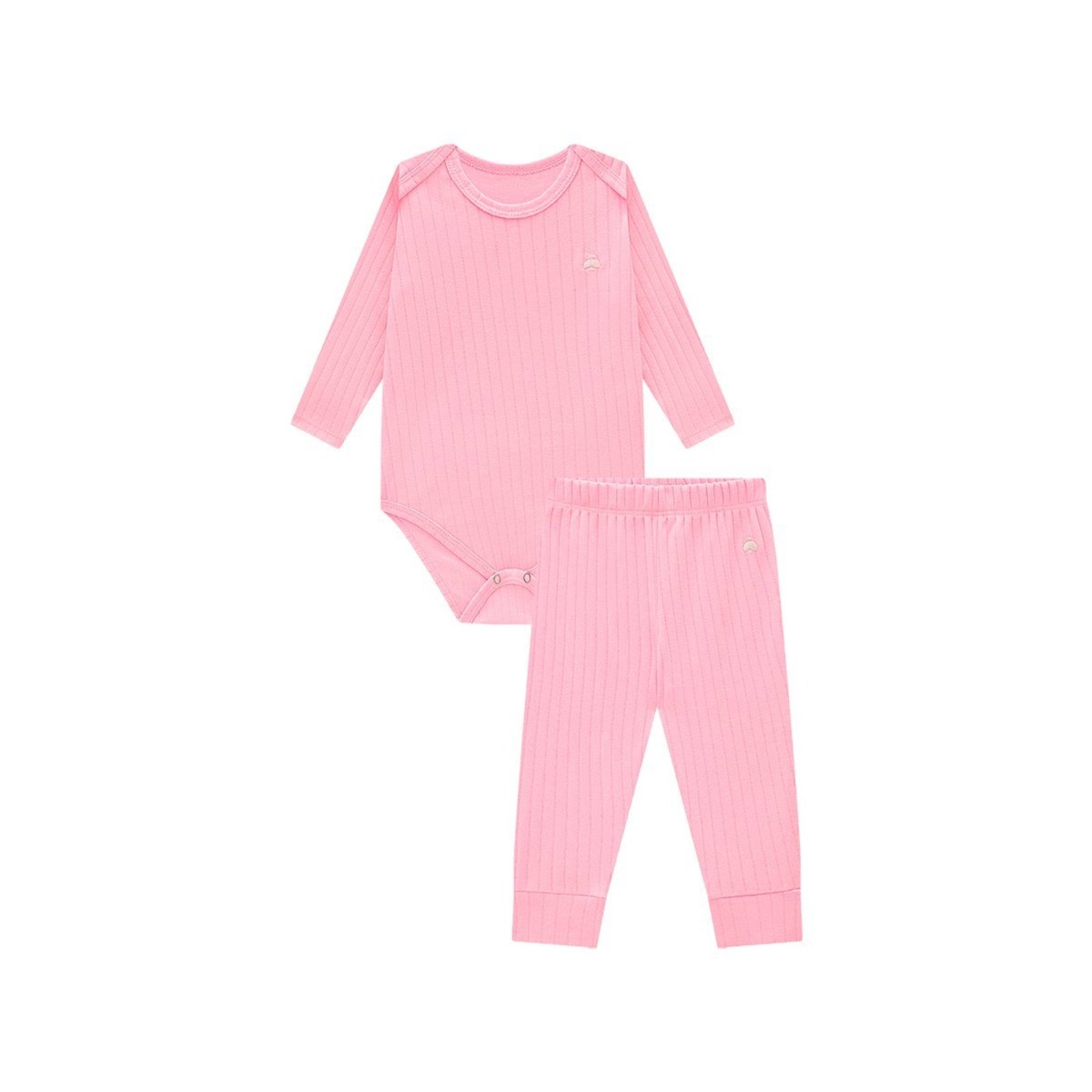 Infantil - Conjunto Menina Body e Calça em Suedine