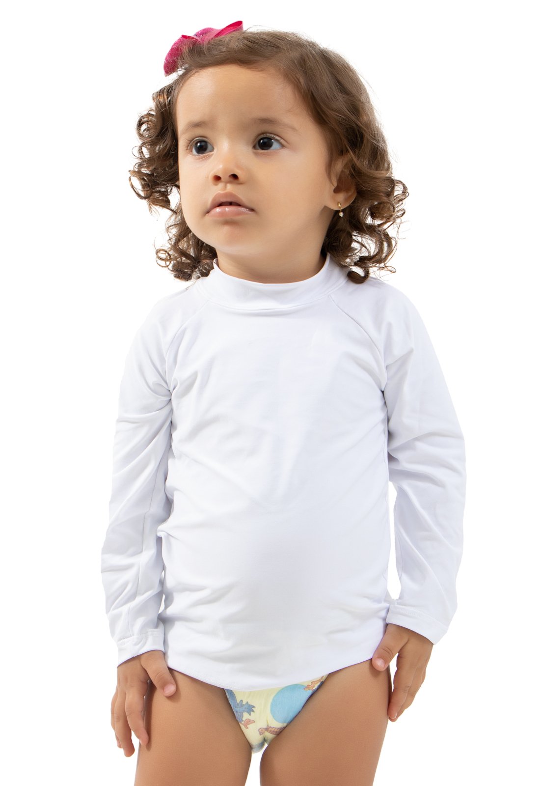 Infantil – Camisa 4 Estações Térmica Manga Longa Proteção UV Branco
