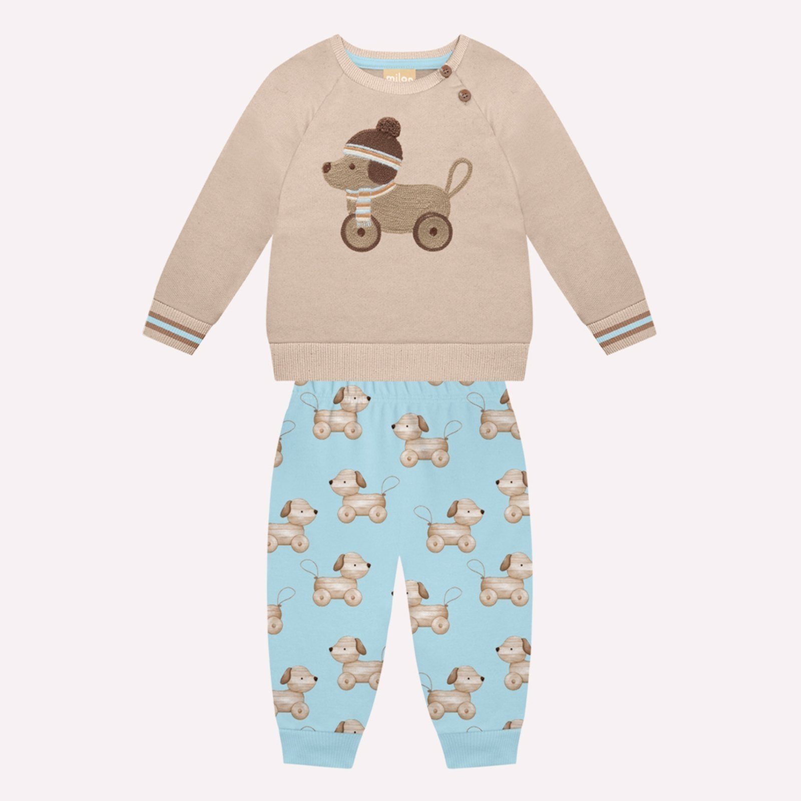 Infantil - Conjunto Menino Bordado Milon