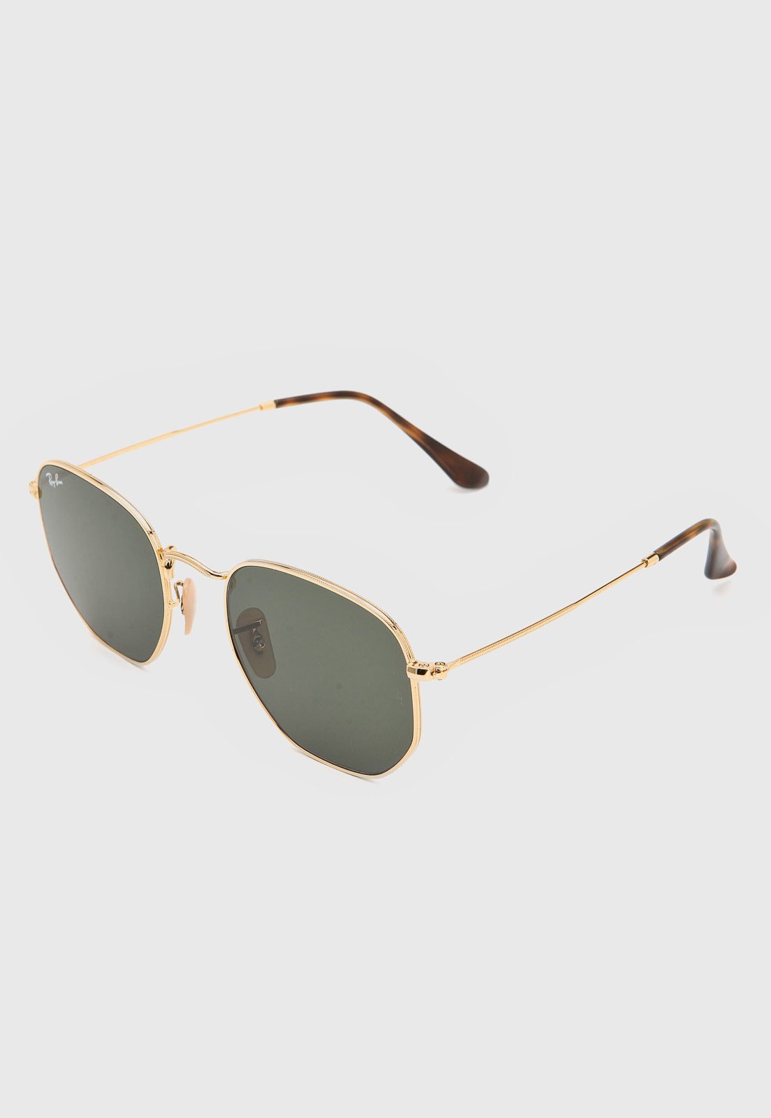Óculos de Sol Ray-Ban Hexagonal Dourado