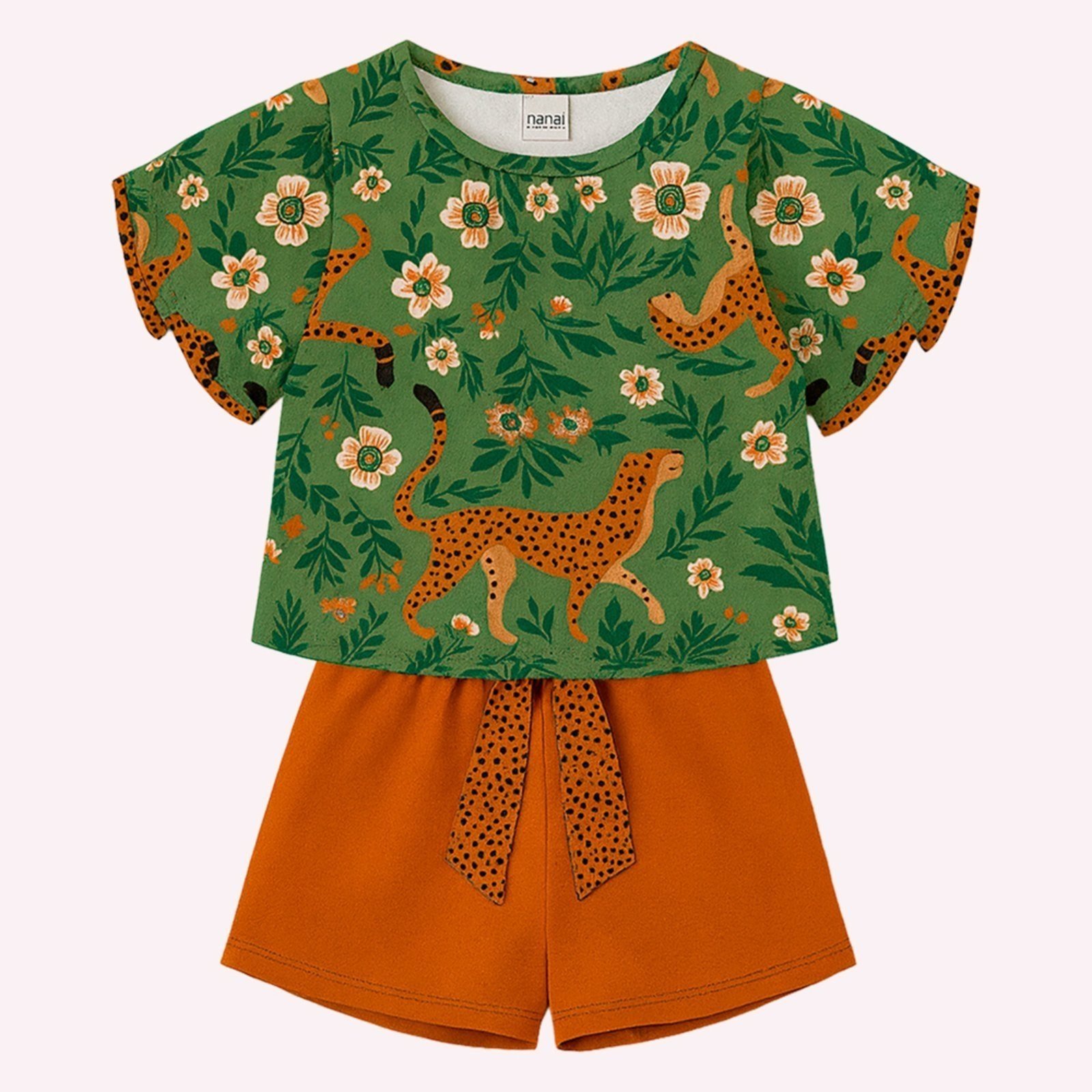 Infantil - Conjunto Menina Estampa Nanai