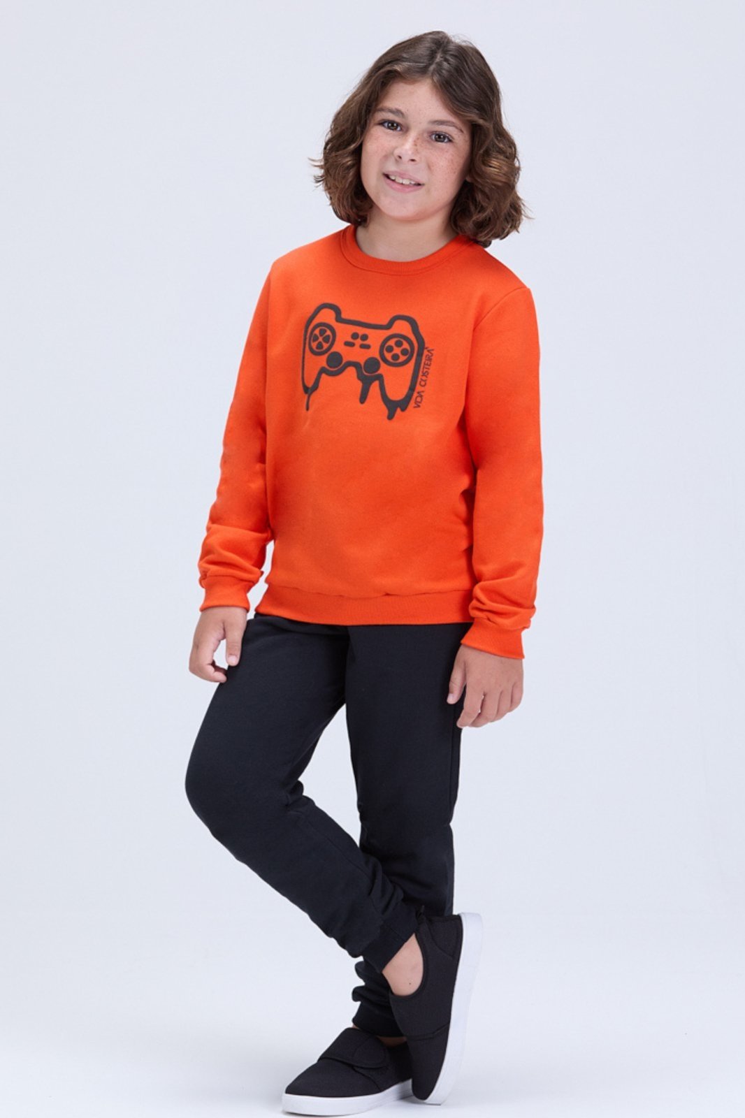 Infantil - Conjunto de Inverno Masculino Moletom Game