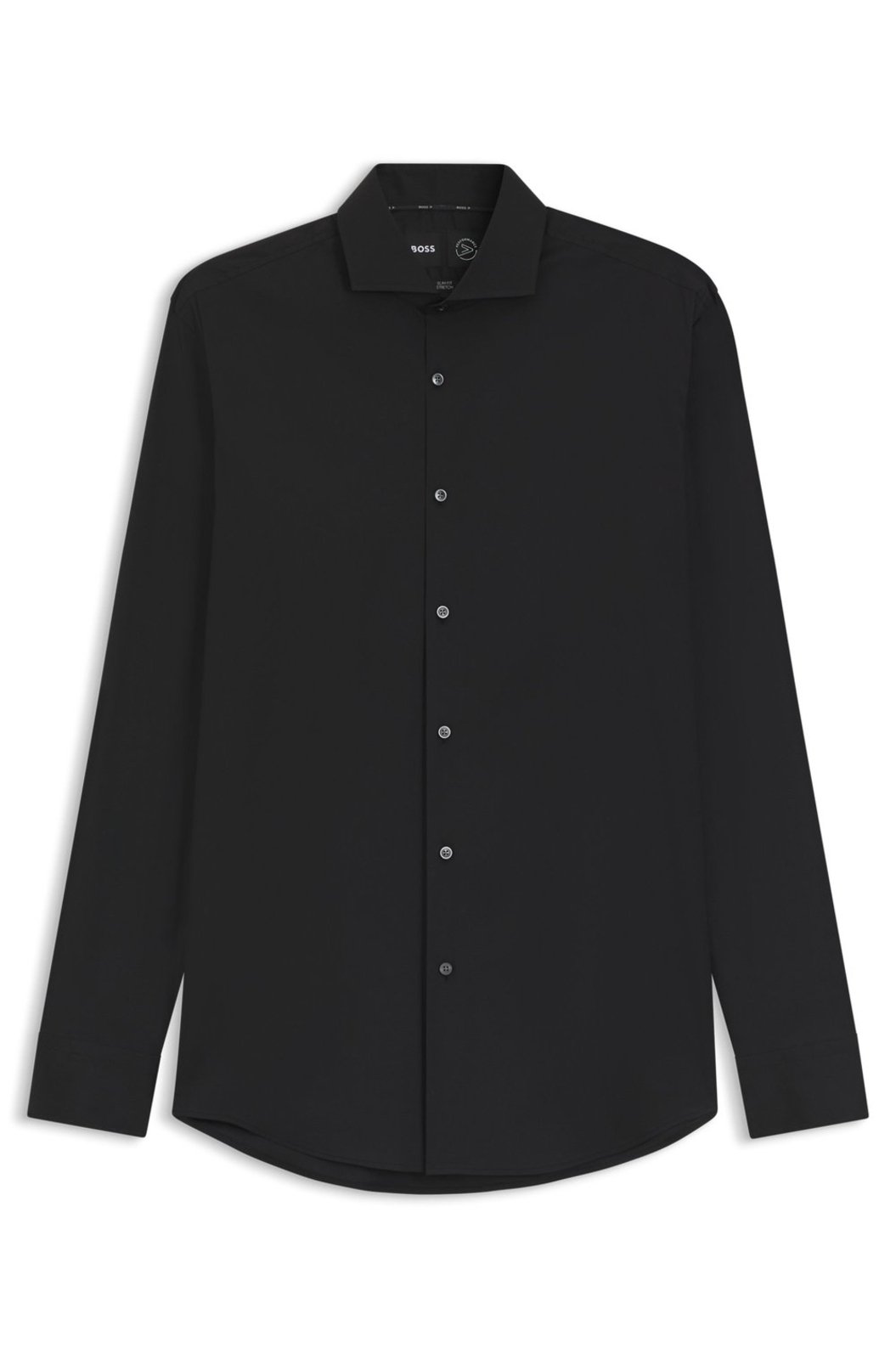 Camisa Slim Fit Em Popeline De Algodão Misto Easy Iron
