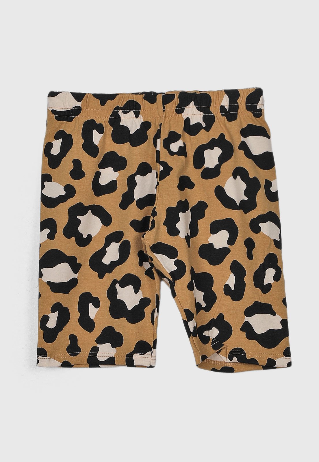 Infantil - Short Kyly Animal Print Caramelo