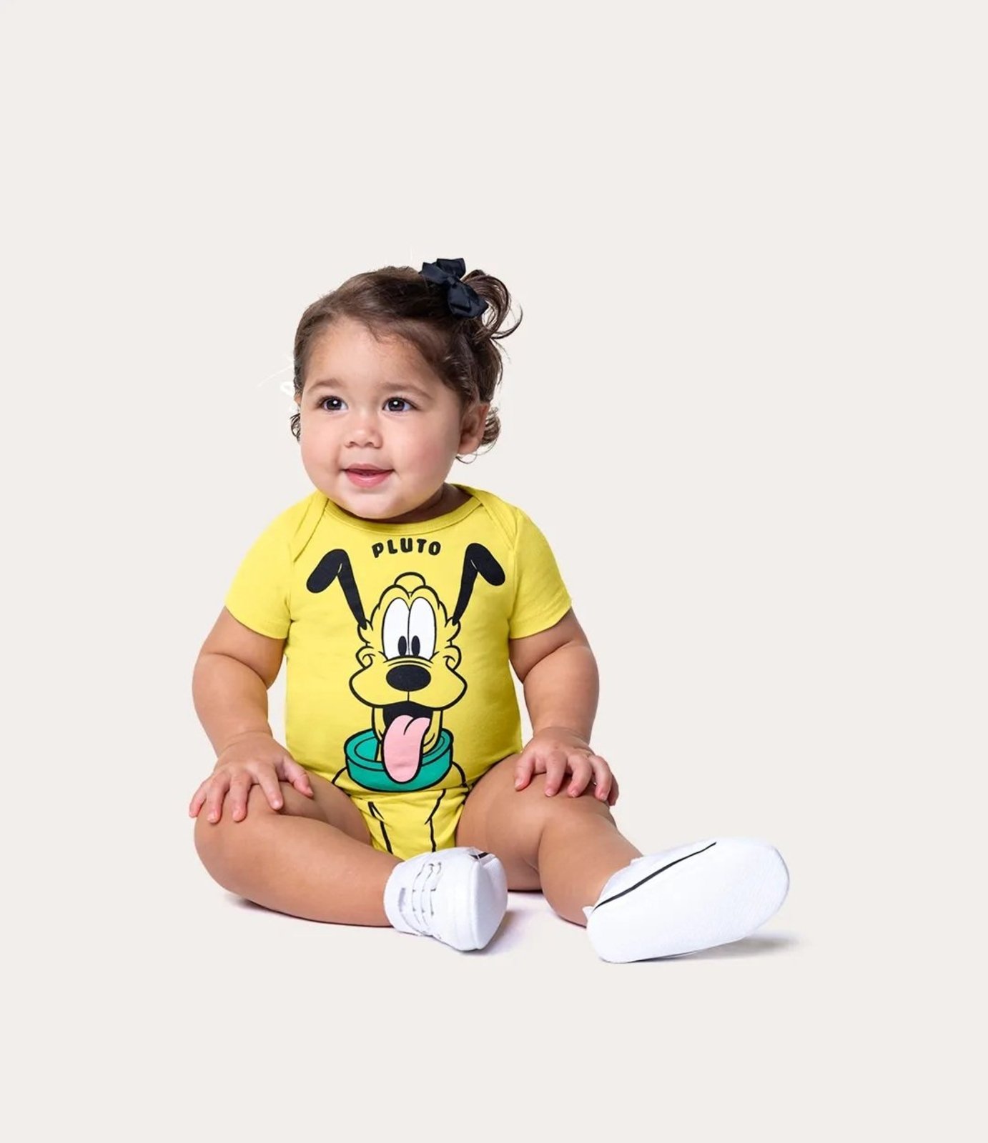 Infantil - Body Pluto Mickey Disney® Em Algodão Malwee
