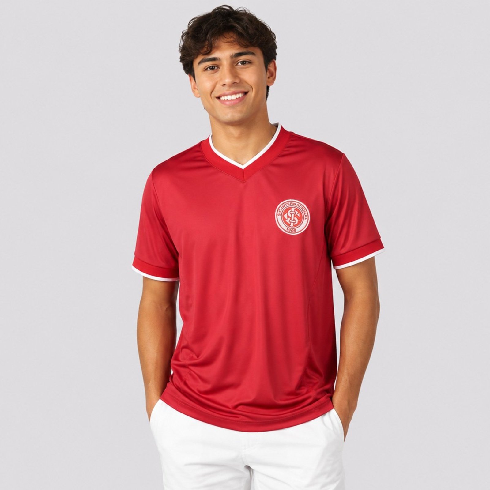 Camisa Internacional Esportiva Juvenil Vermelha