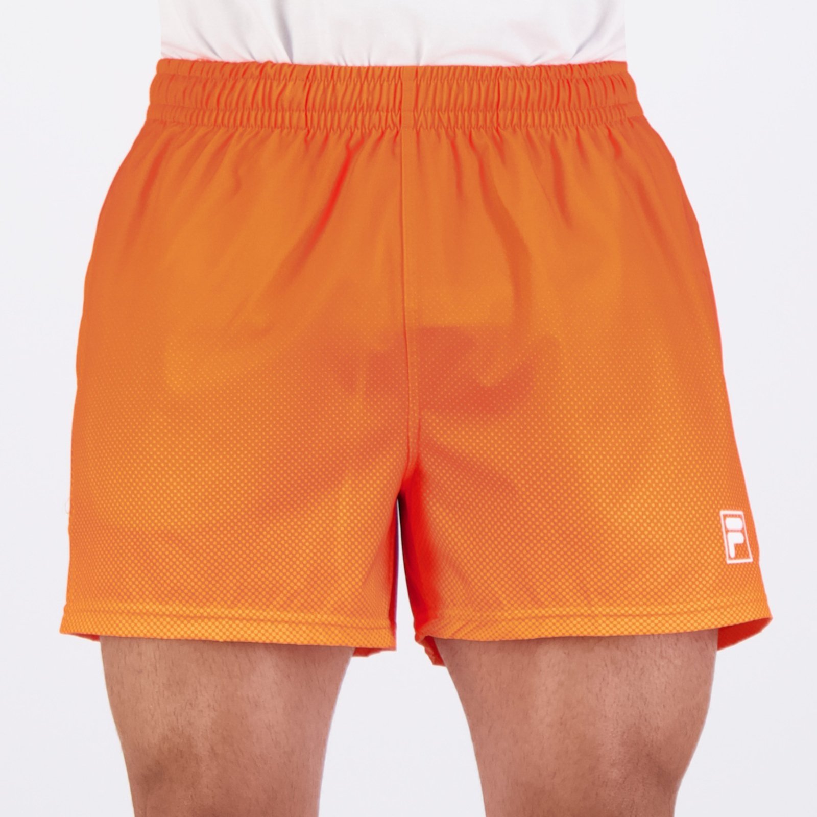 Shorts Fila Print 4 Laranja