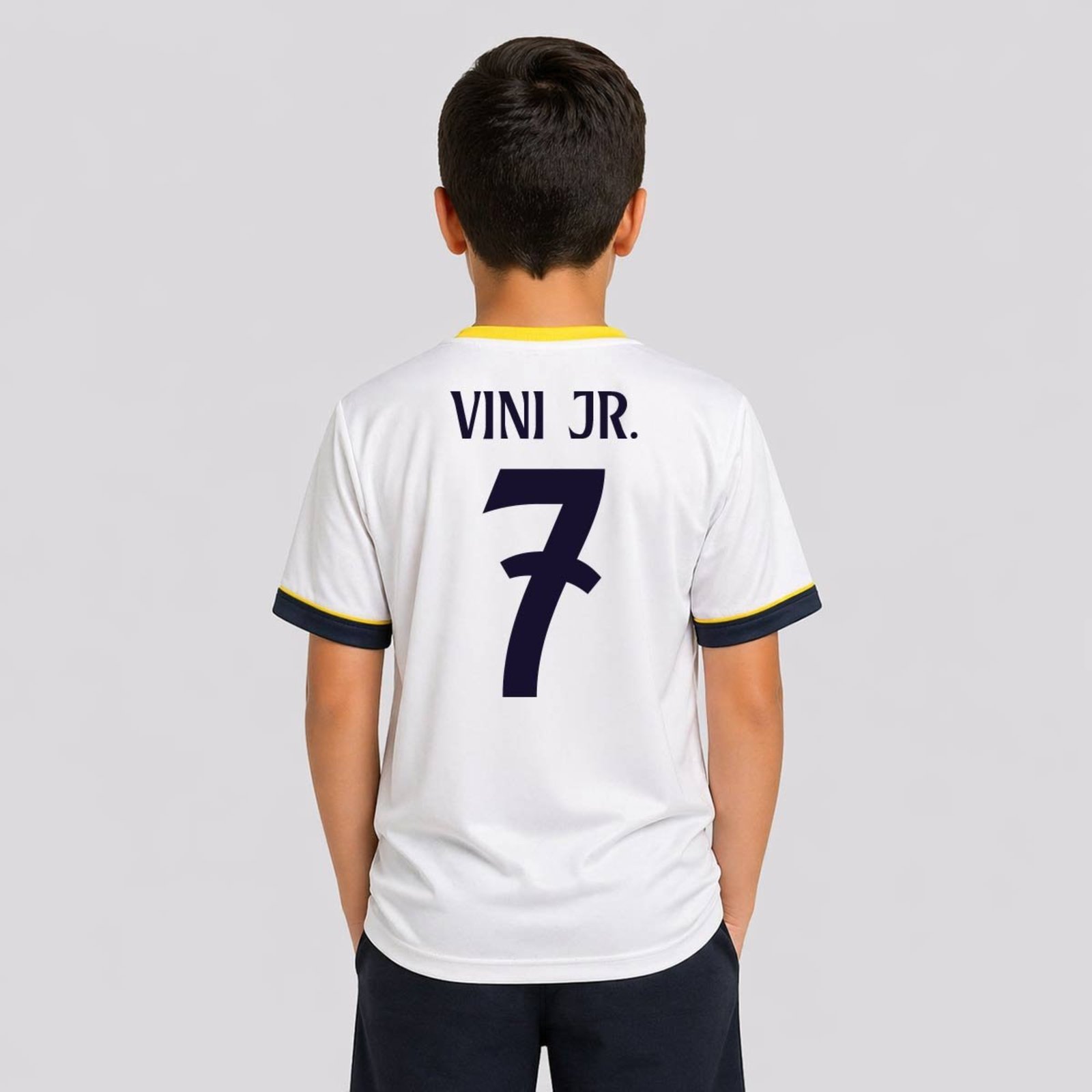 Camisa Real Madrid Coroa Branca 7 Vini Jr