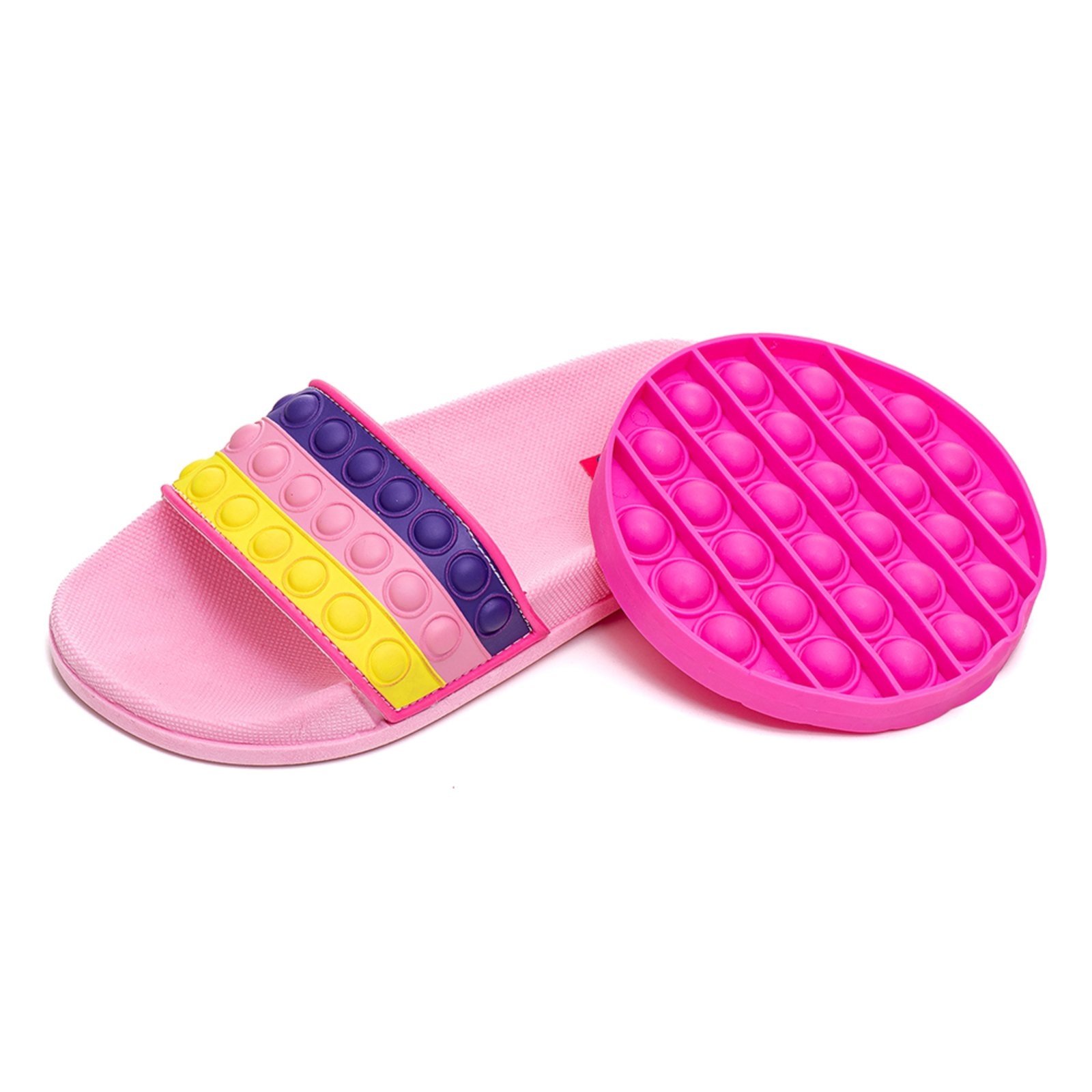 Infantil – Chinelo Slide Feminino Pop it – AS353 Rosa BB