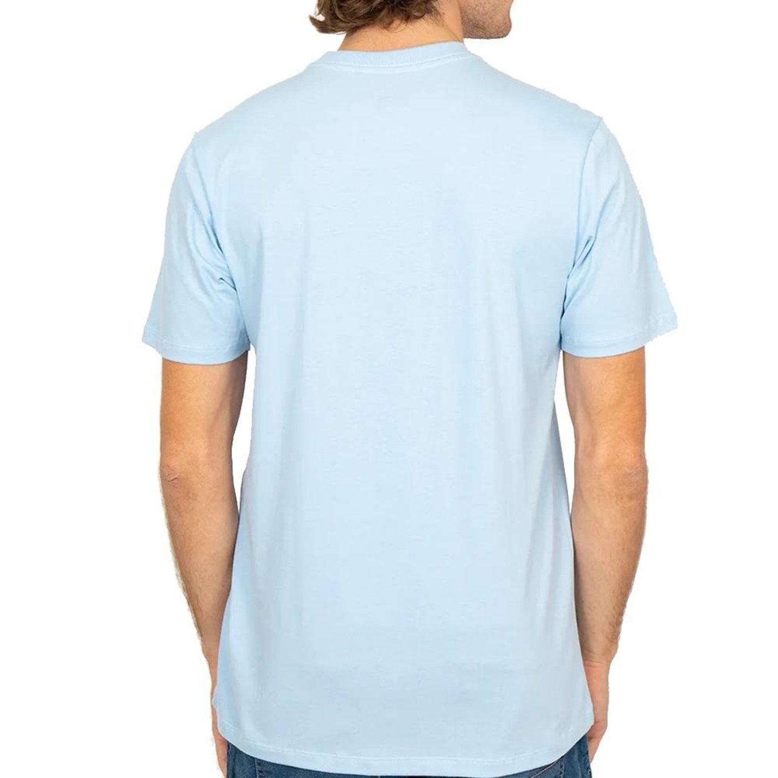 Camiseta Quiksilver Transfer Square SM27 Azul Claro