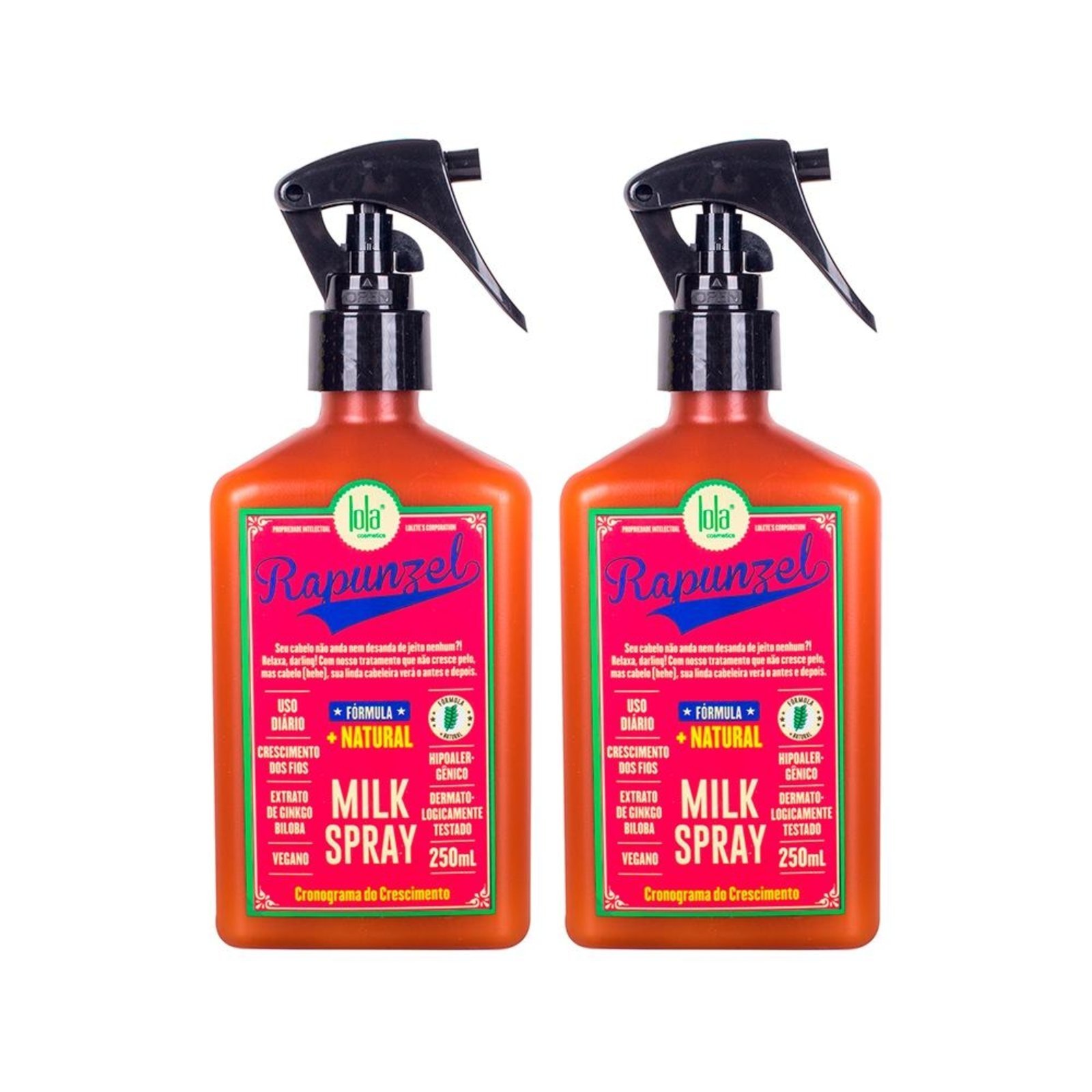 Kit Lola Cosmetics Rapunzel Milk - Leave-In 250ml - 2 Unidades