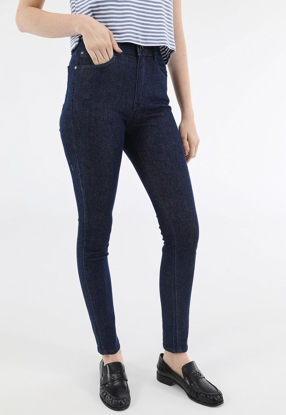 Vista 2 Calça Jeans Lez a Lez Skinny Pocket azul Lez a Lez azul