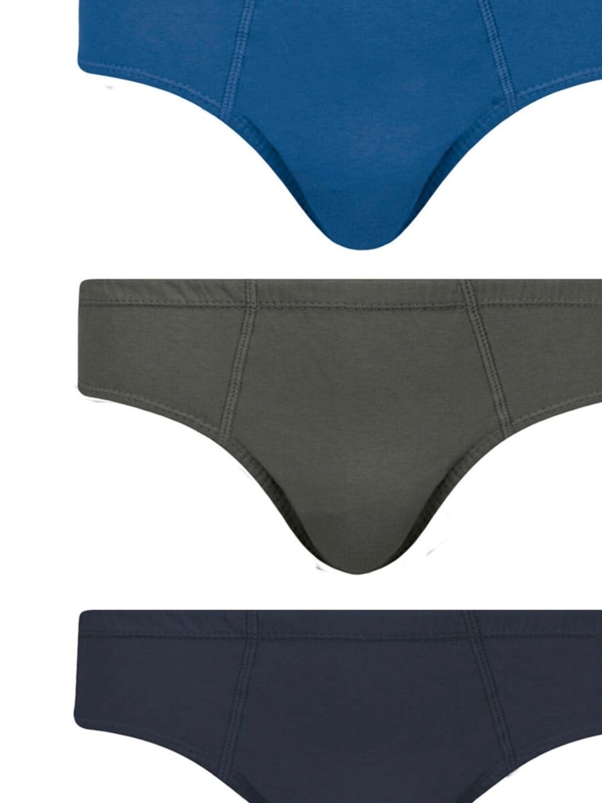 Vista 3 Kit com 3 Cuecas Slip Selene 1 azul marinho SELENE azul marinho