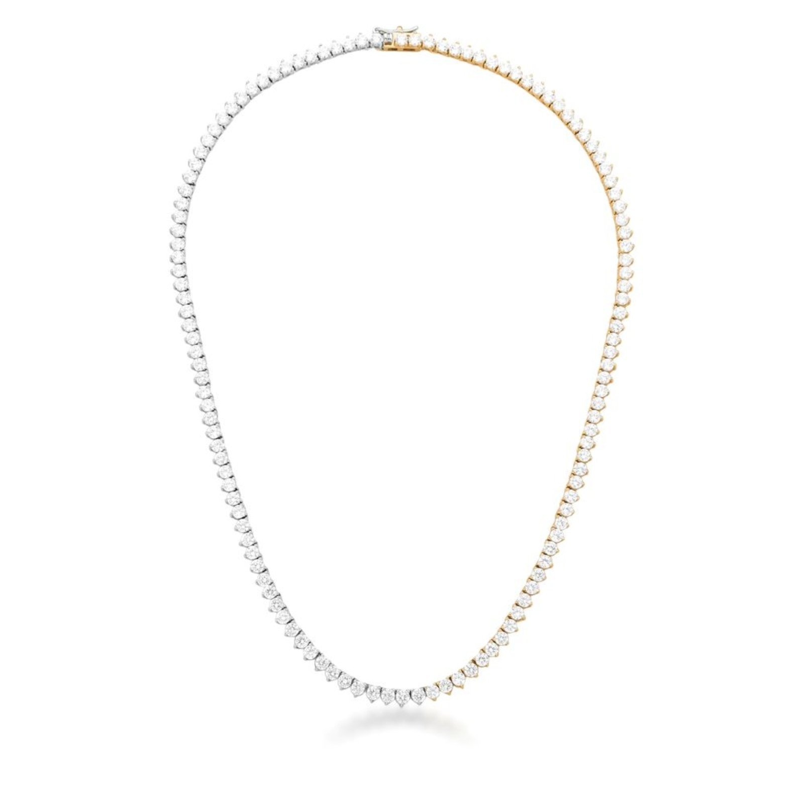 Infantil – Colar Riviera 3Pontas Semijoia Dois Banhos Ouro 18K e Ródio Ania Store