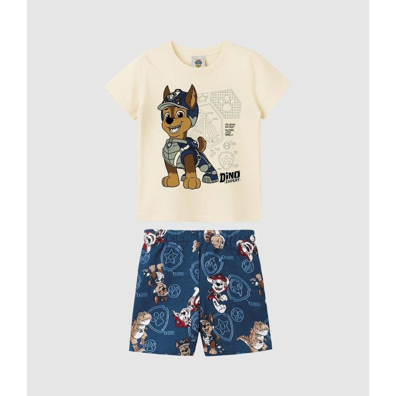 Infantil - Conjunto Menino Patrulha Canina Estampa Puff Em Algodão Malwee