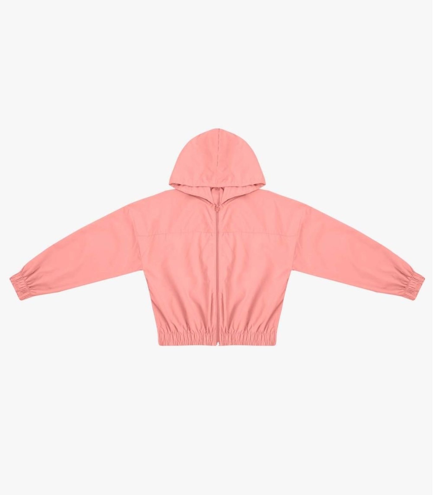 Jaqueta Feminina Corta Vento Com Capuz Rovitex Rosa