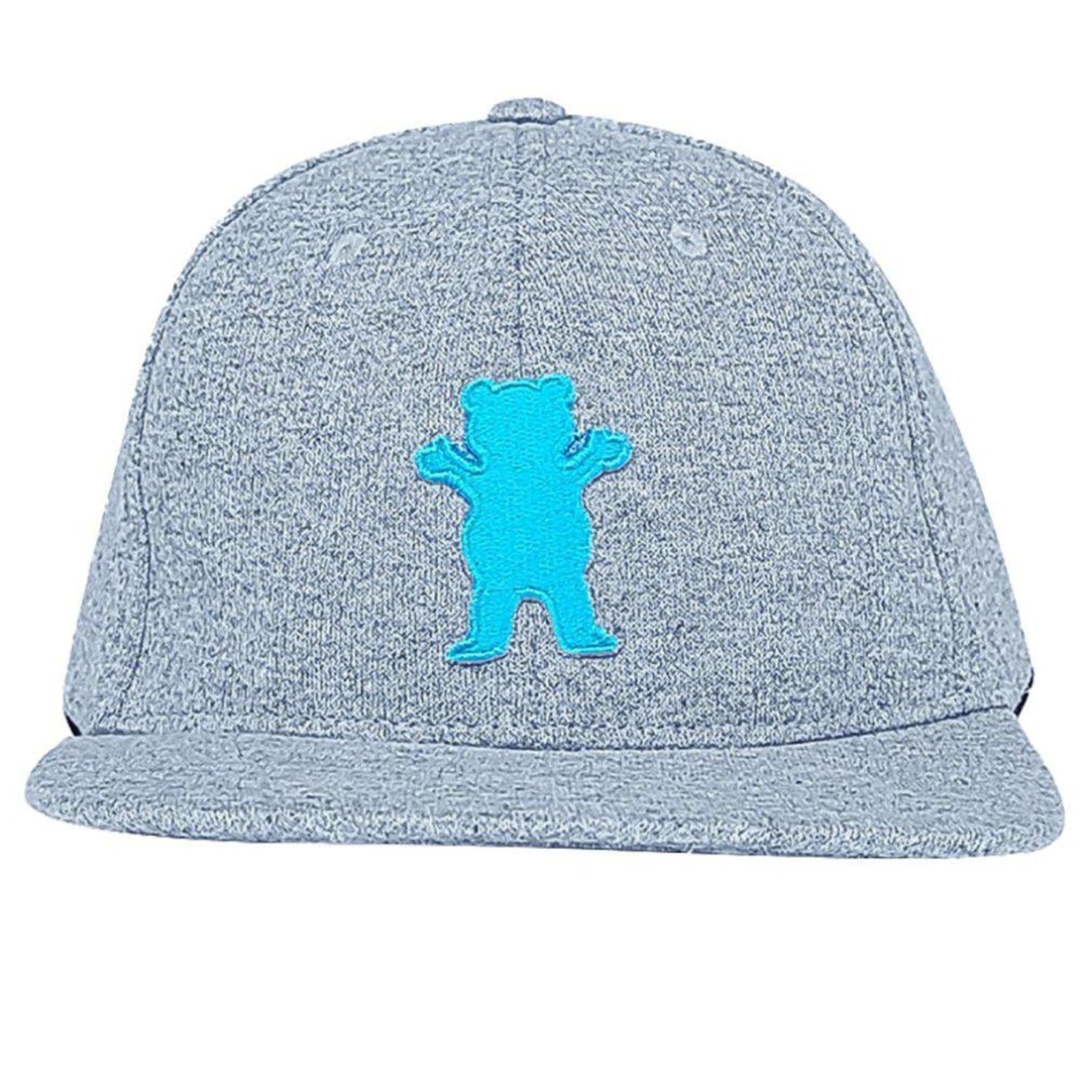 Boné Grizzly Aba Reta OG Bear Snapback Cinza