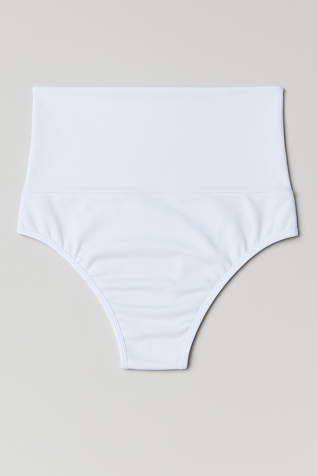 Vista 3 Cinta Vekyo Alta Suplex Compressão Cós Duplo Feminina ós-Parto Não Enrola 15 cm Rosa branco rosa VEKYO branco rosa