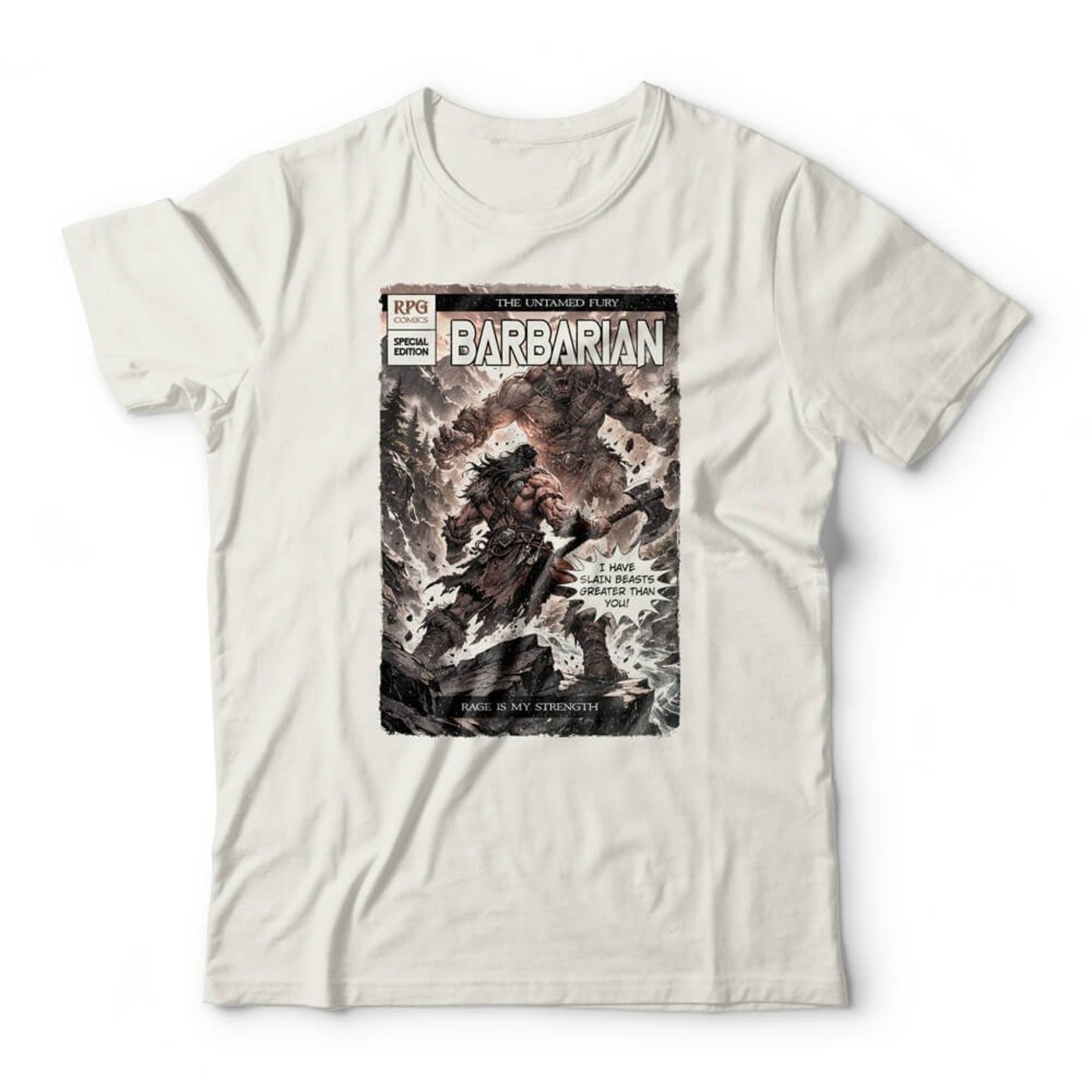 Camiseta Barbarian Comics - Off White