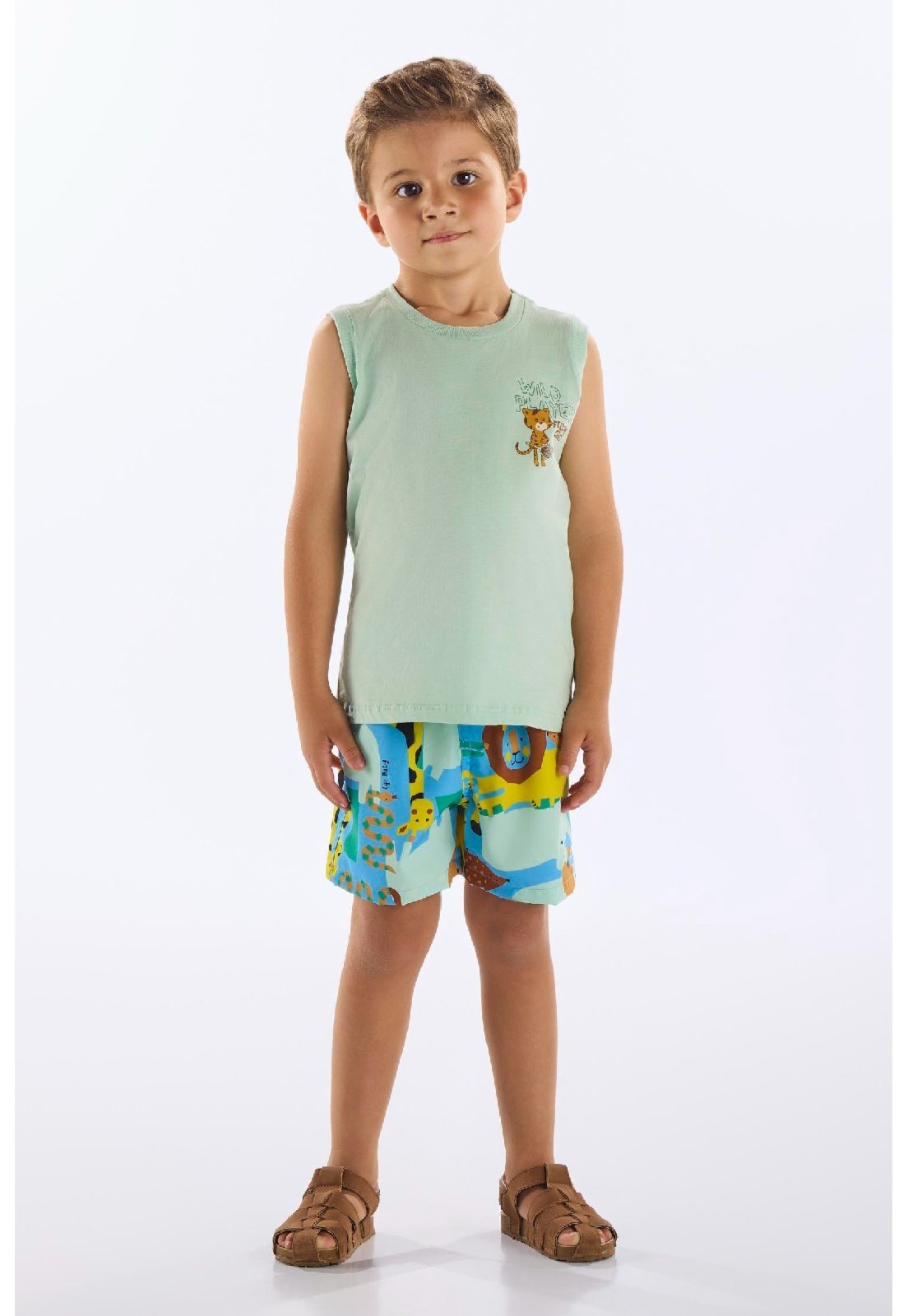 Infantil - Conjunto Regata e Short Up Baby Verde