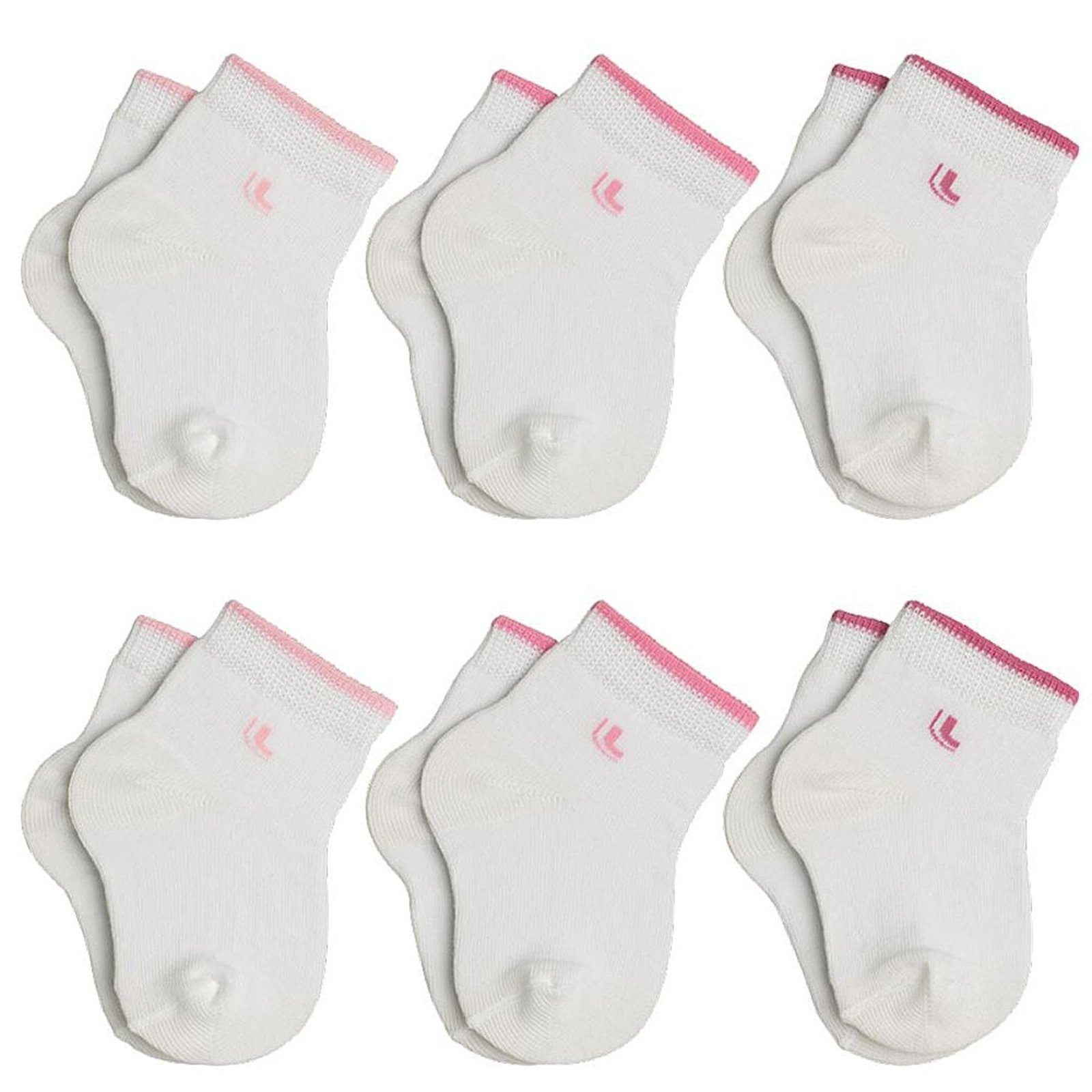 Kit 06 Meia Cano Médio Lupo Punho Soft Baby 02165-089