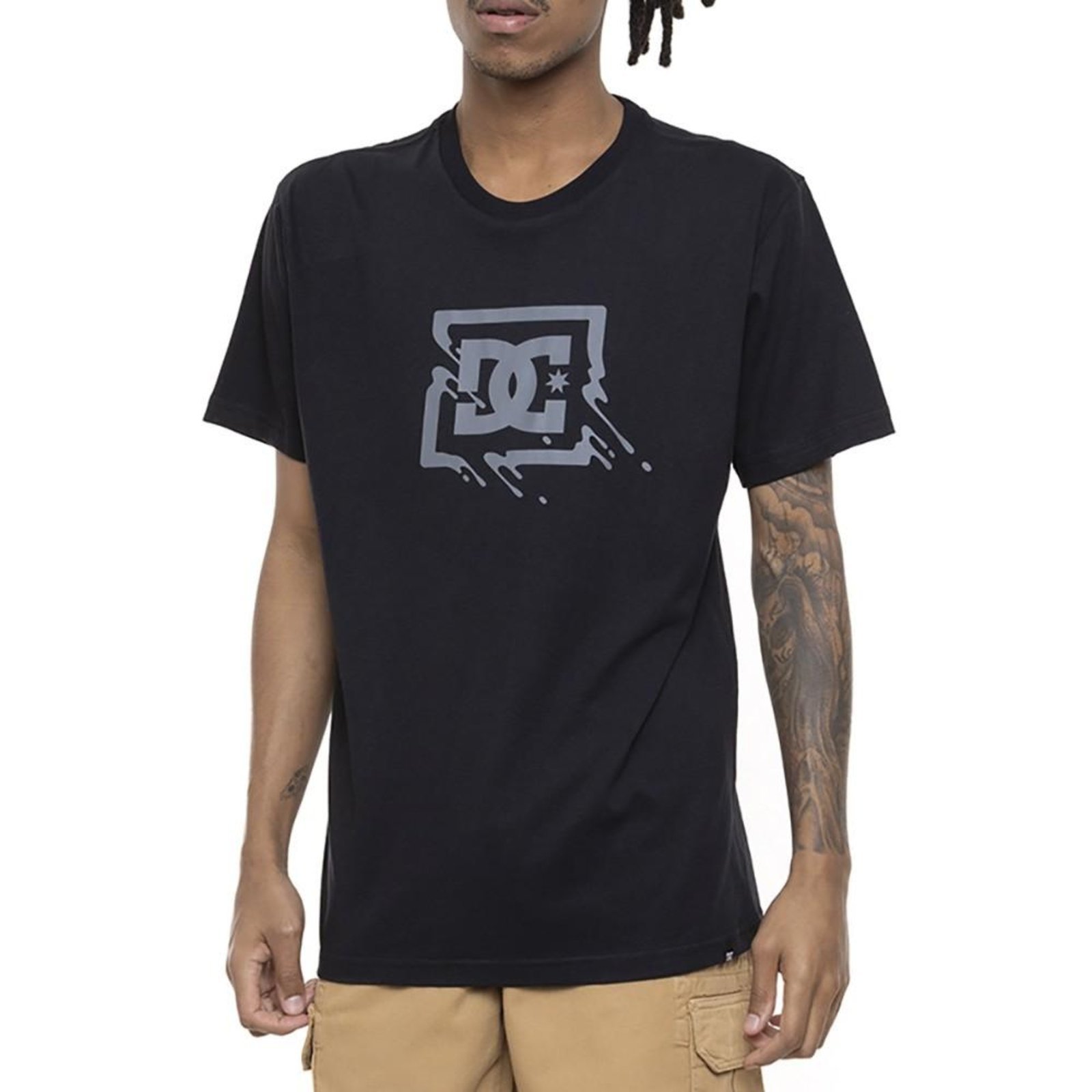 Camiseta DC Shoes Trickle Down SM23 Masculina Preto