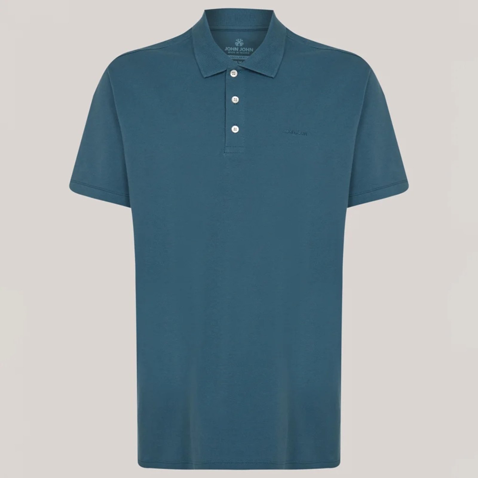 Camisa Polo John John Regular New Pr26 Azul Masculino