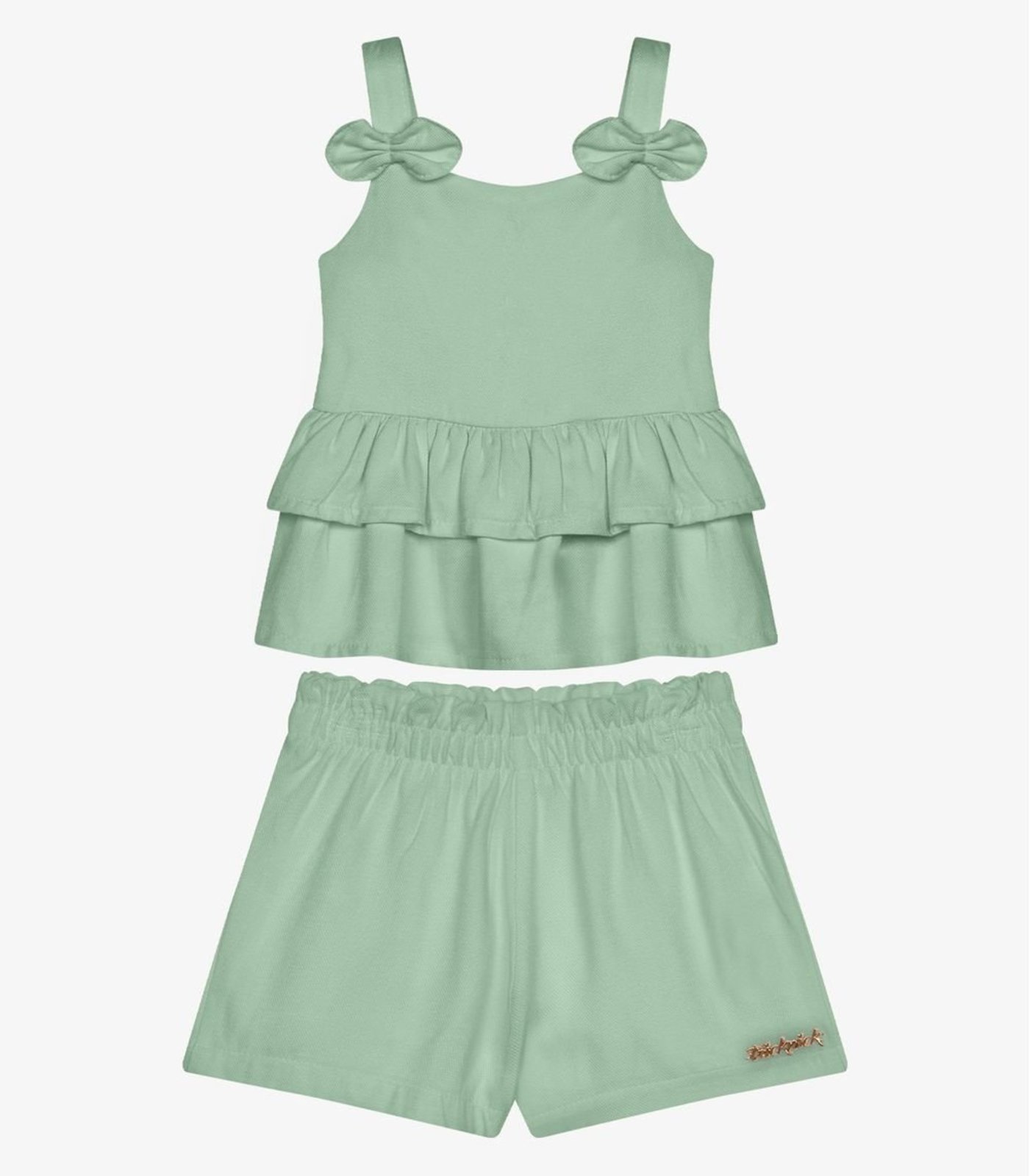 Infantil - Conjunto Bata Com Shorts Trick Nick Verde