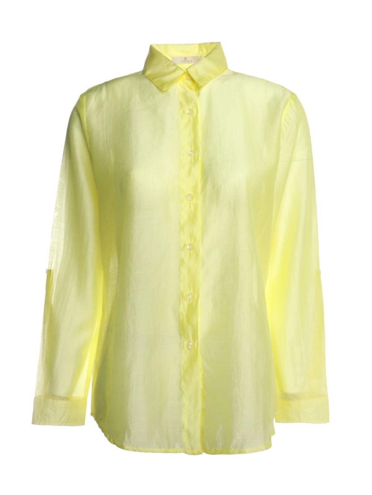 Vista 3 Camisa Transparência Martingale Feminina AMARELO Autentique unico Autentique unico