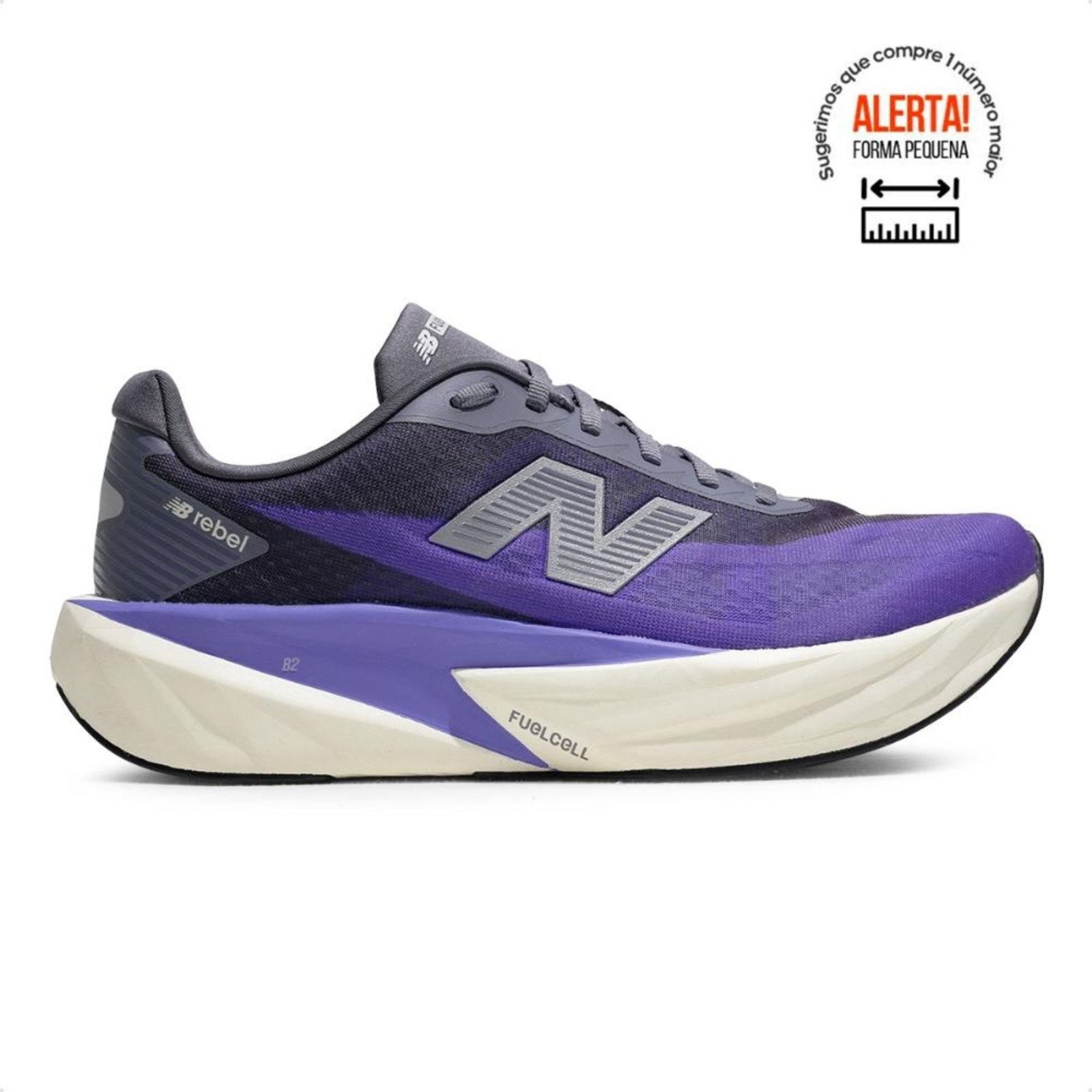 Tenis New Balance Fuelcell Rebel V5 Masculino Roxo