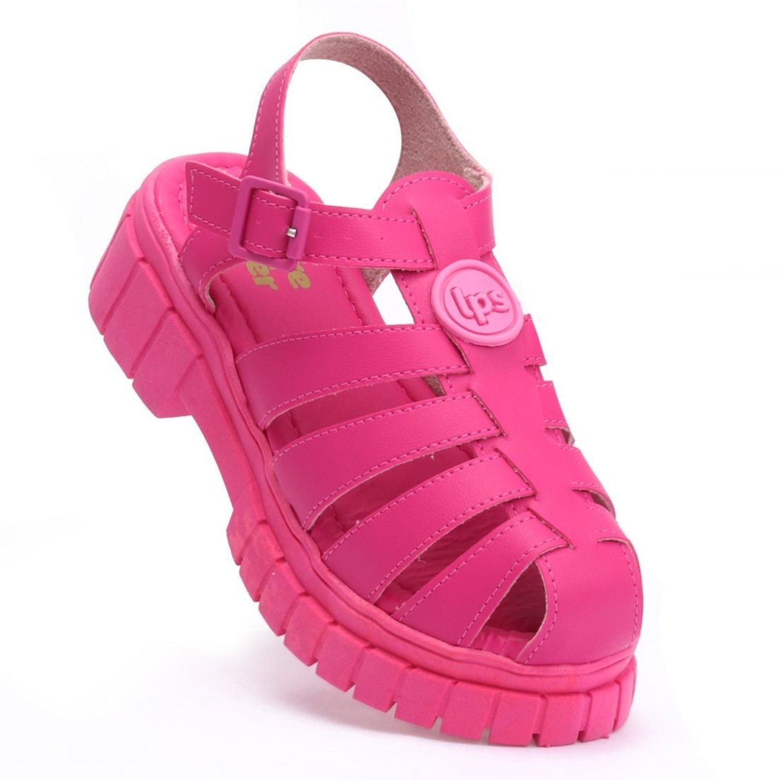 Infantil - Sandália Fisherman Feminina Plataforma Tratorada WorldColors - Pink New