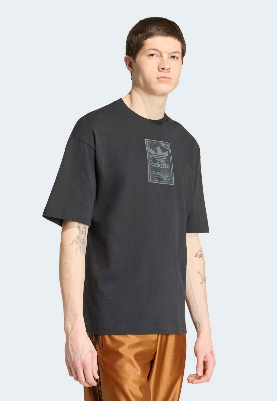 Camiseta Masculina adidas Originals Quadro Camo Preta
