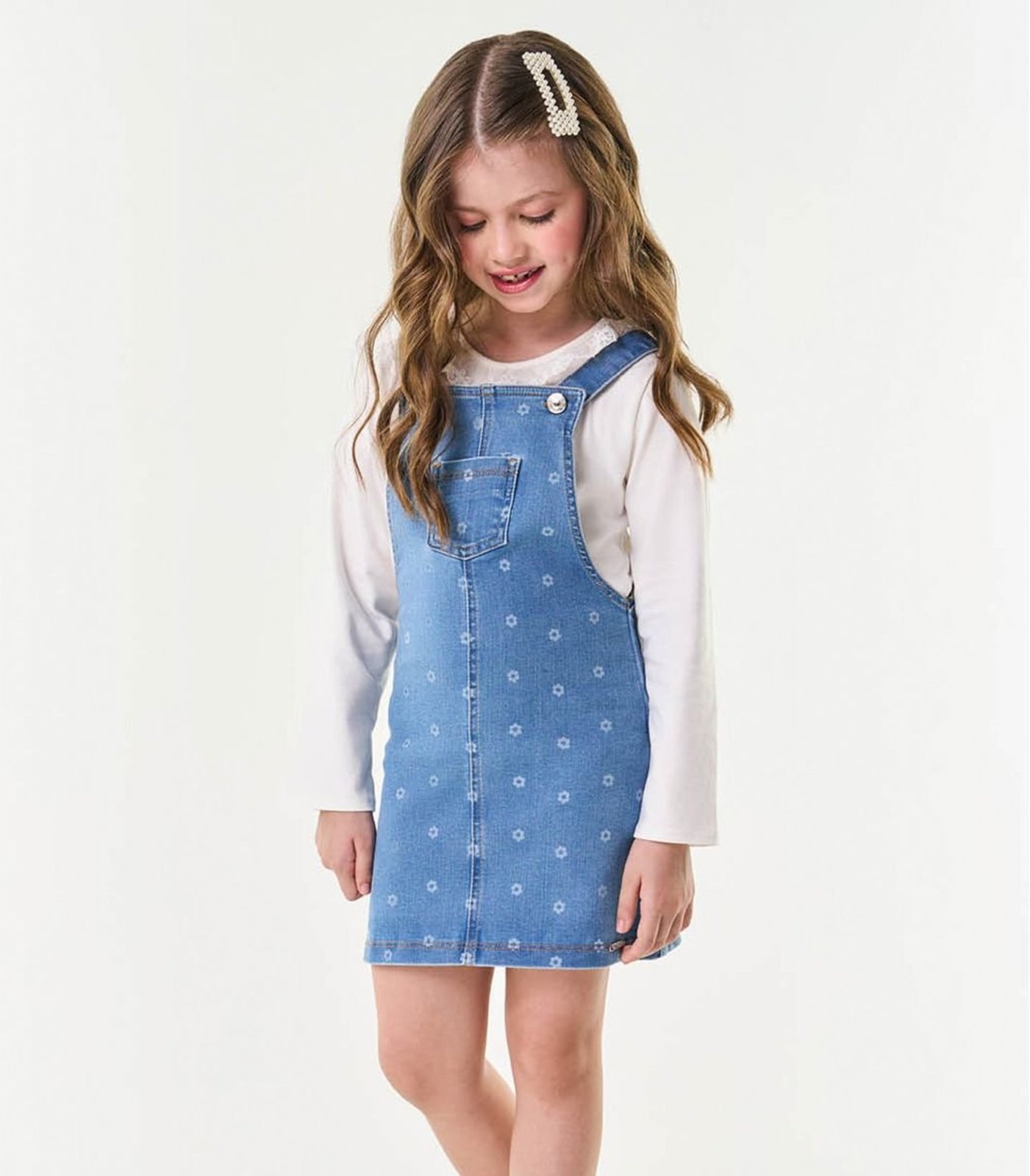Infantil – Salopete Jeans Trick Nick Azul