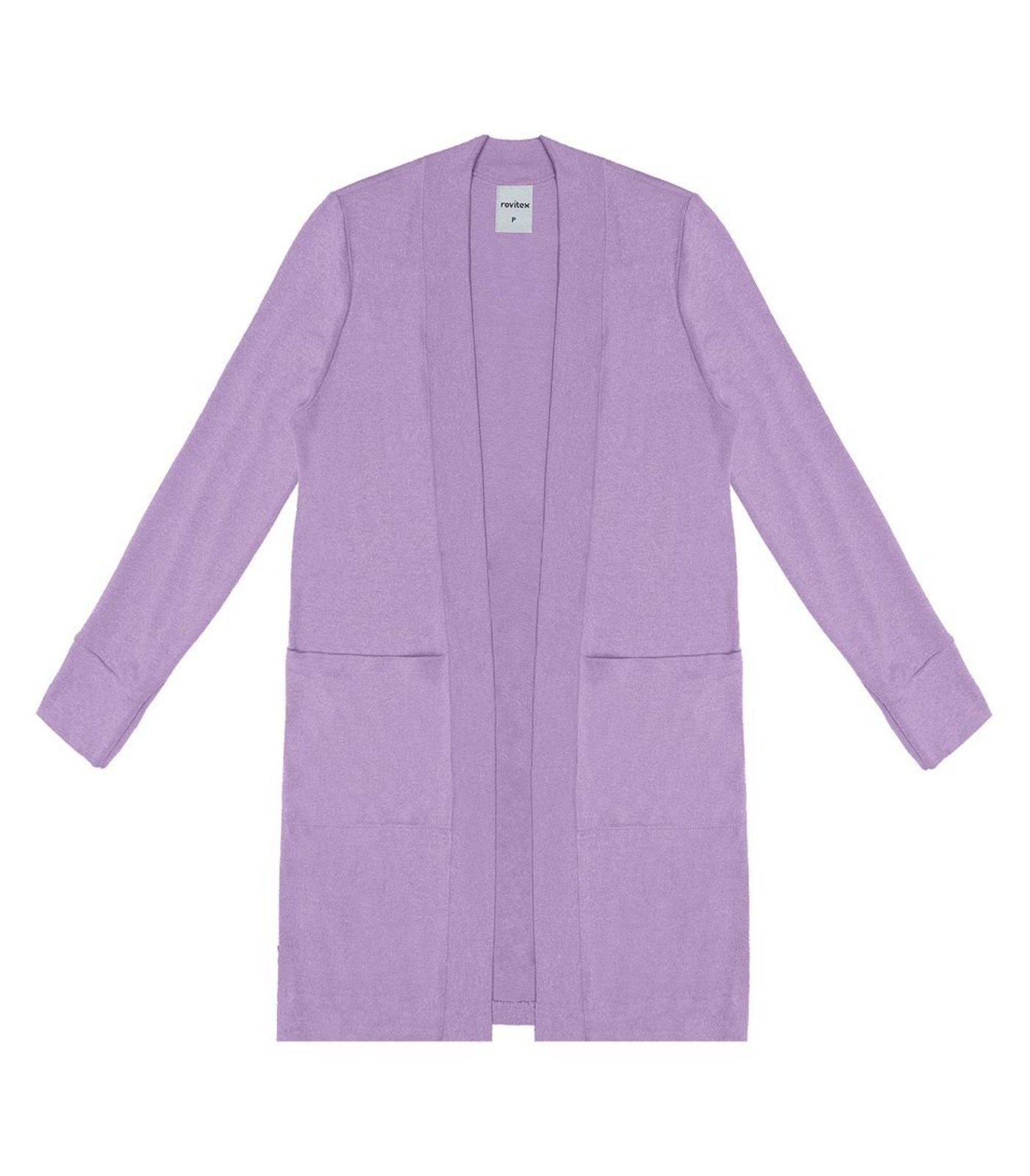 Cardigan Tricot Feminino Rovitex Roxo