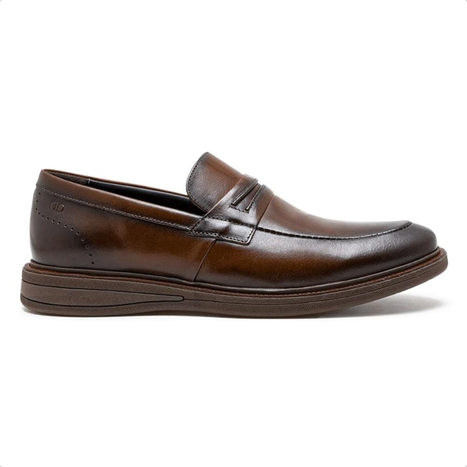 Sapato Social De Couro Democrata Masculino Metropolitan Bay 273103 Marrom