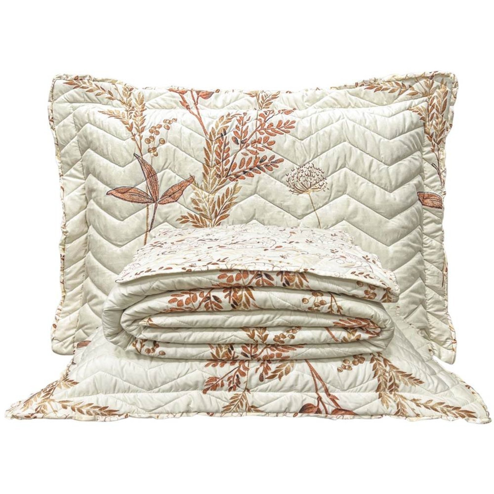 Cobre Leito Queen Casa Modelo Enxovais Micropercal 300 Fios Toque de Algodão Confort Print 3 Peças Flores Damasco