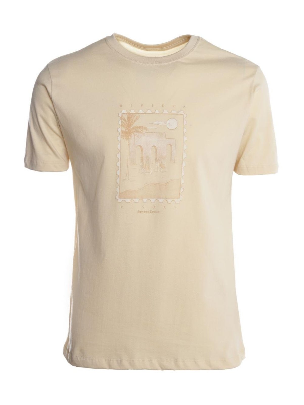 Camiseta Estampada Masculina BEGE