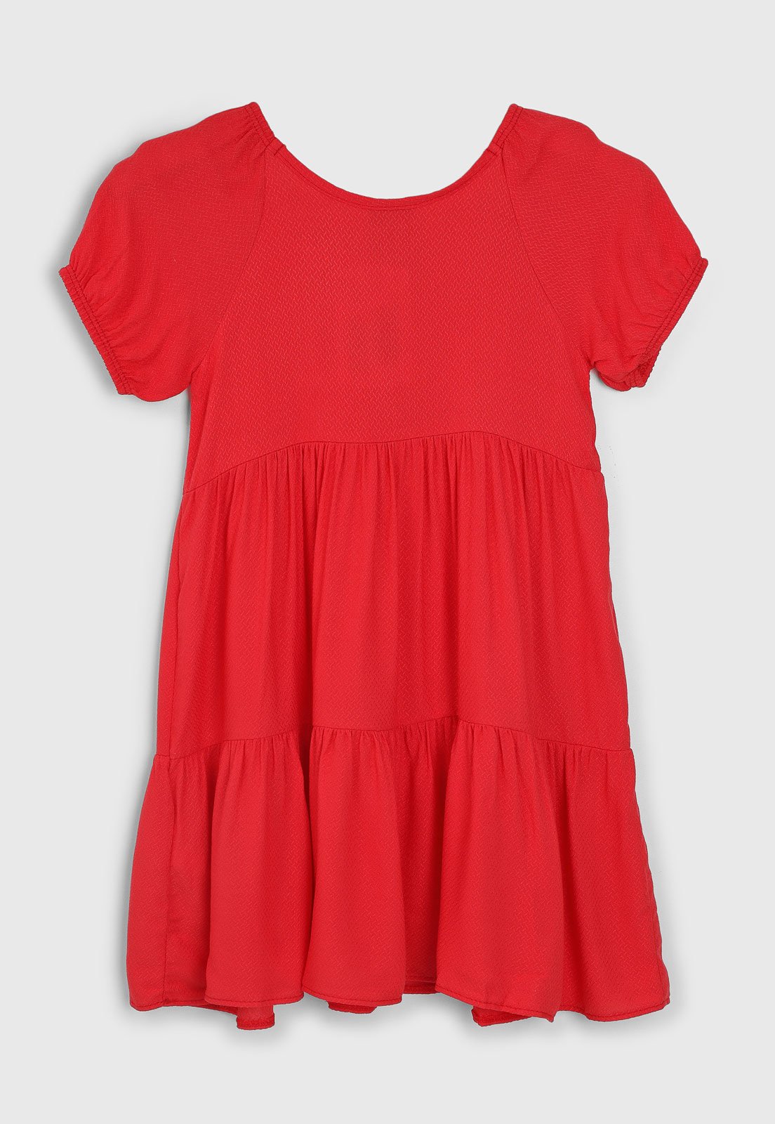 Vista 3 Infantil - Vestido Kyly Marias Kyly vermelho