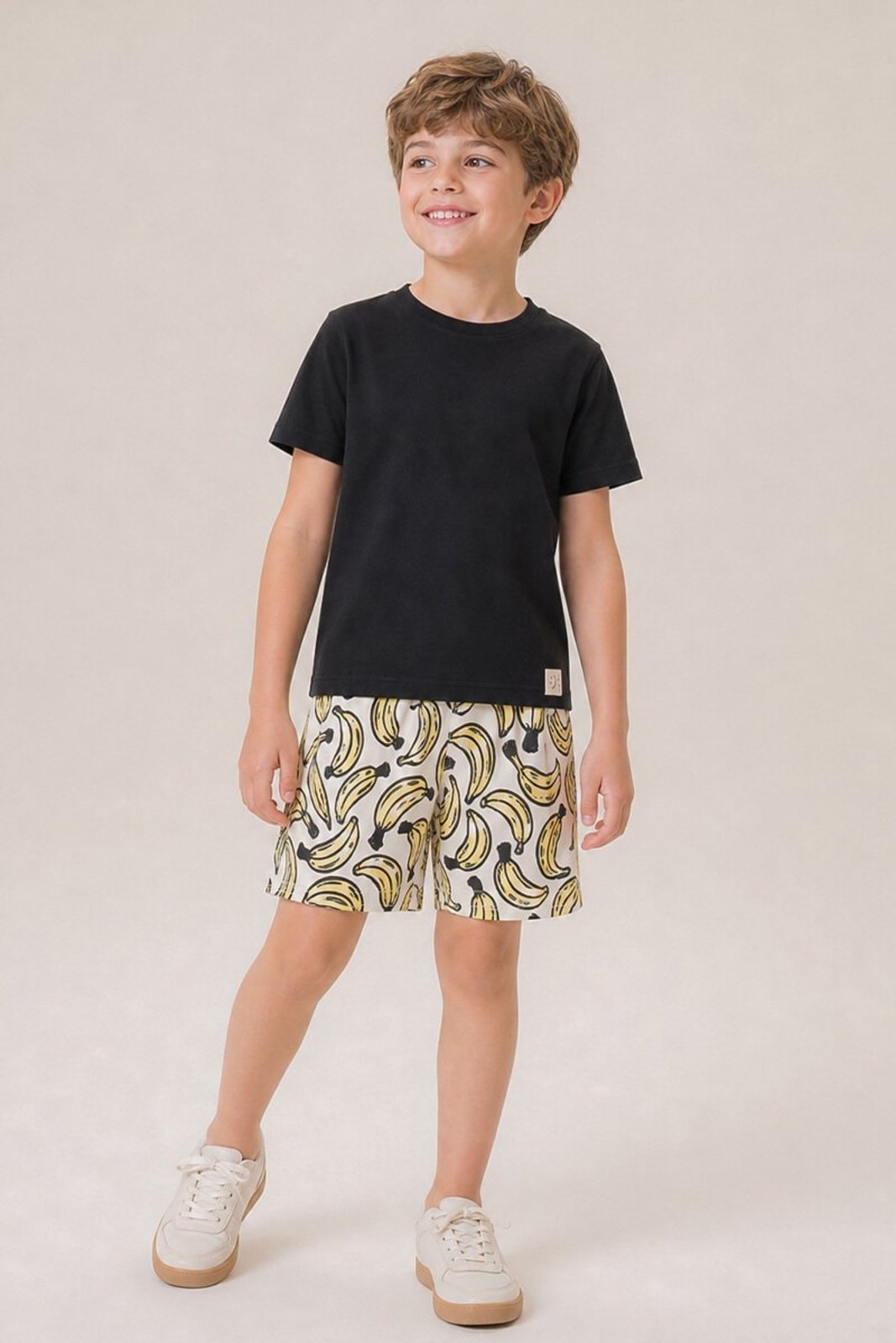 Infantil - Conjunto Bugbee Blusa Malha Shorts Moletom